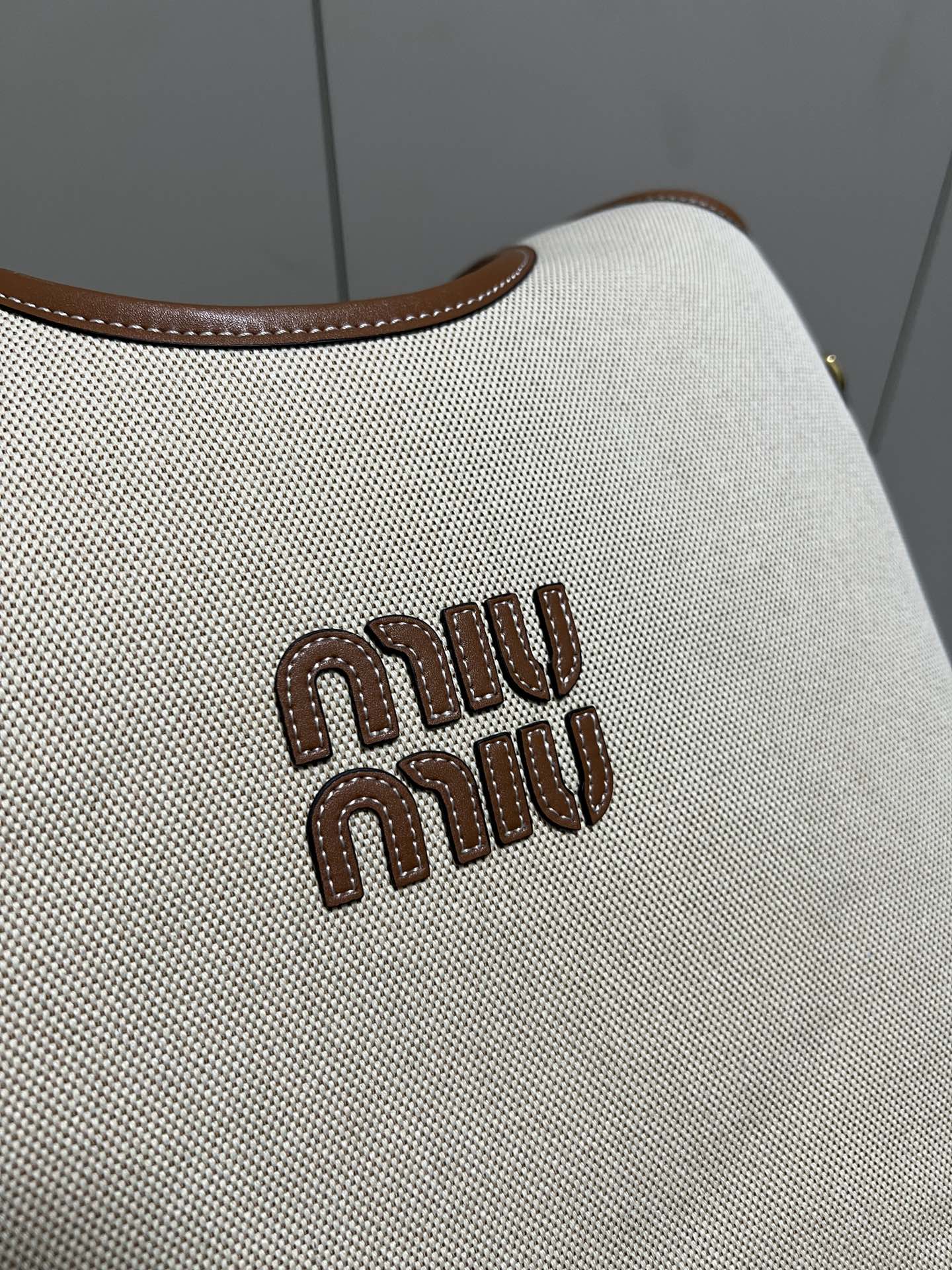 Miu Miu Canvas Hobo Shoulder Tote - Comprehensive 4