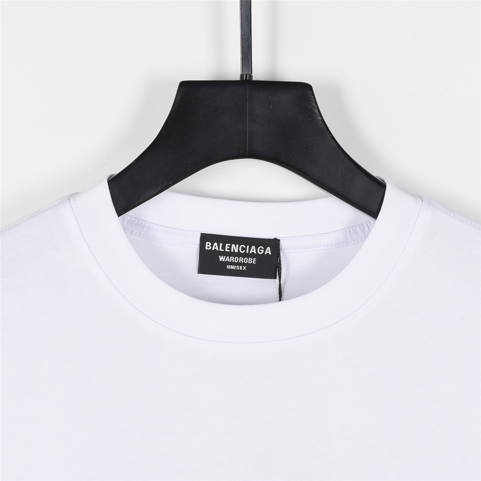 BALENCIAGA巴黎世家2025春夏新品立体厚板加毛绒特殊工艺短袖T恤