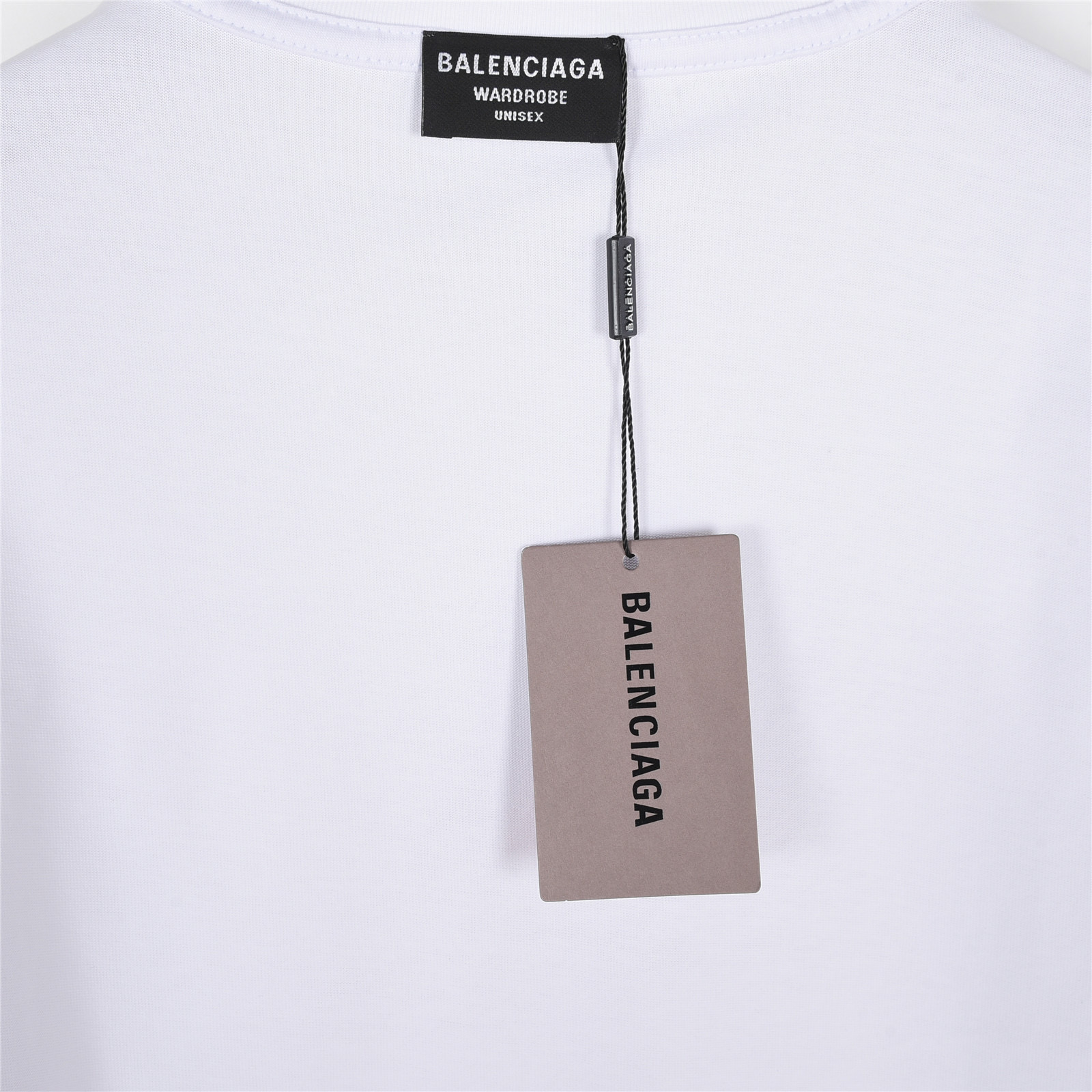 BALENCIAGA巴黎世家2025春夏新品立体厚板加毛绒特殊工艺短袖T恤