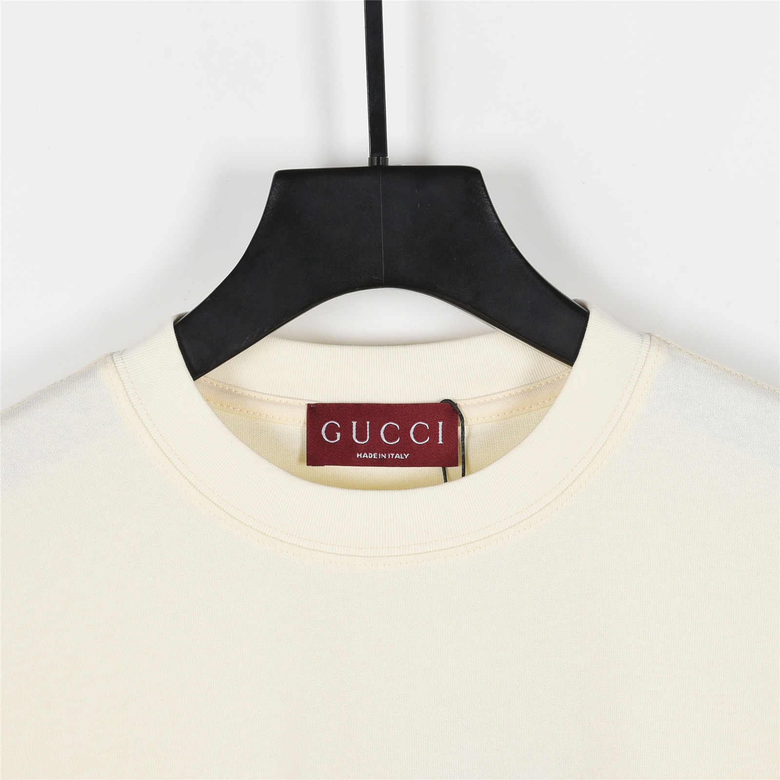 GUCCI古驰2025春夏新品插画趣味动物数码直喷工艺短袖T恤