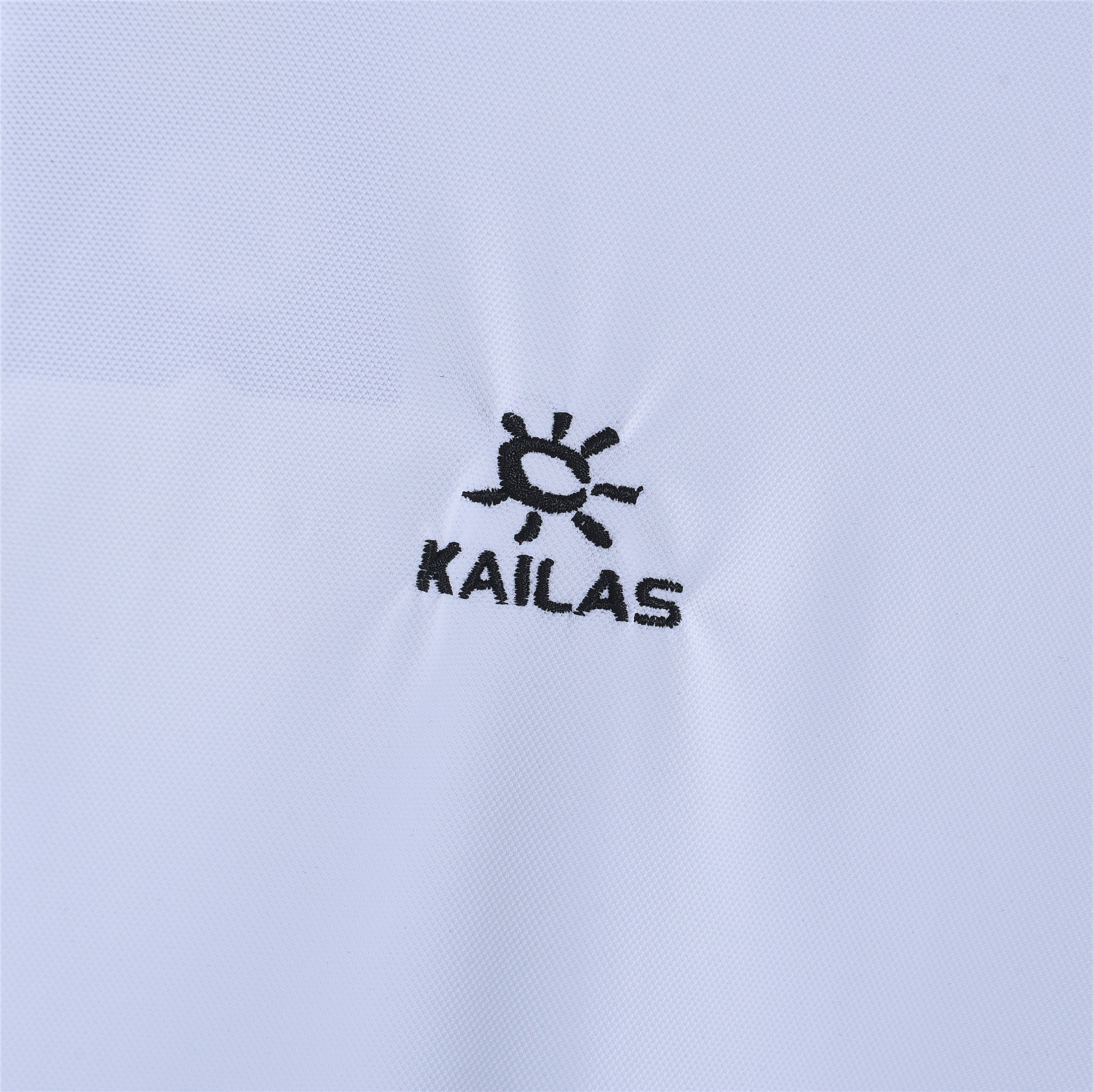 区别通货 无痕冰丝 KAILAS-凯乐石无痕压胶商务休闲翻领设计刺绣logo休闲冰感冰丝速干黑科技Polo衫短袖