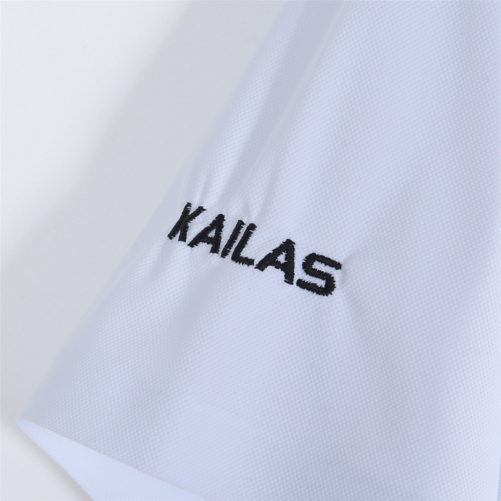 区别通货 无痕冰丝 KAILAS-凯乐石无痕压胶商务休闲翻领设计刺绣logo休闲冰感冰丝速干黑科技Polo衫短袖