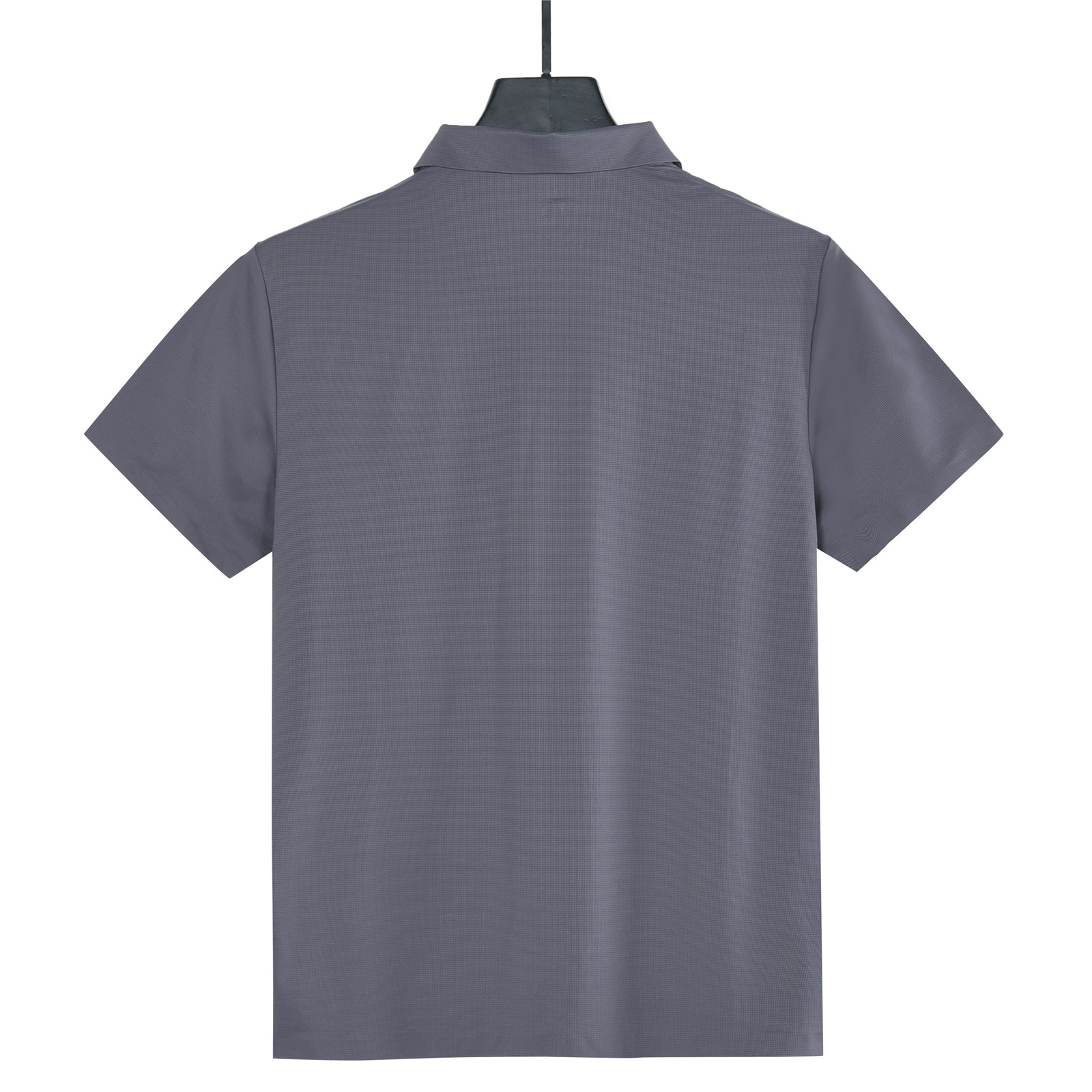 DESCENTE / 迪桑特 华夫格冰丝棉无痕速干polo短袖 深灰色