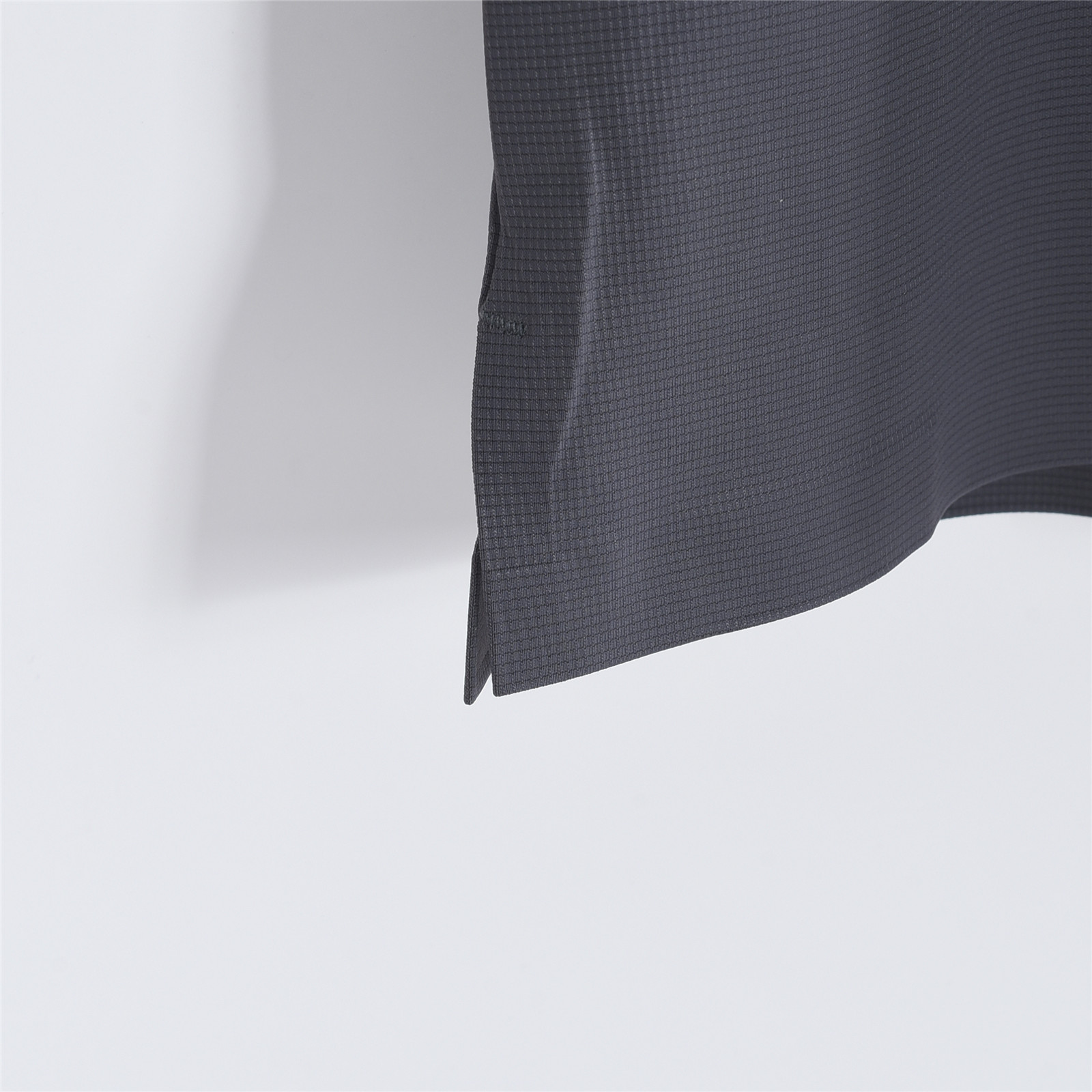 DESCENTE / 迪桑特 华夫格冰丝棉无痕速干polo短袖 深灰色