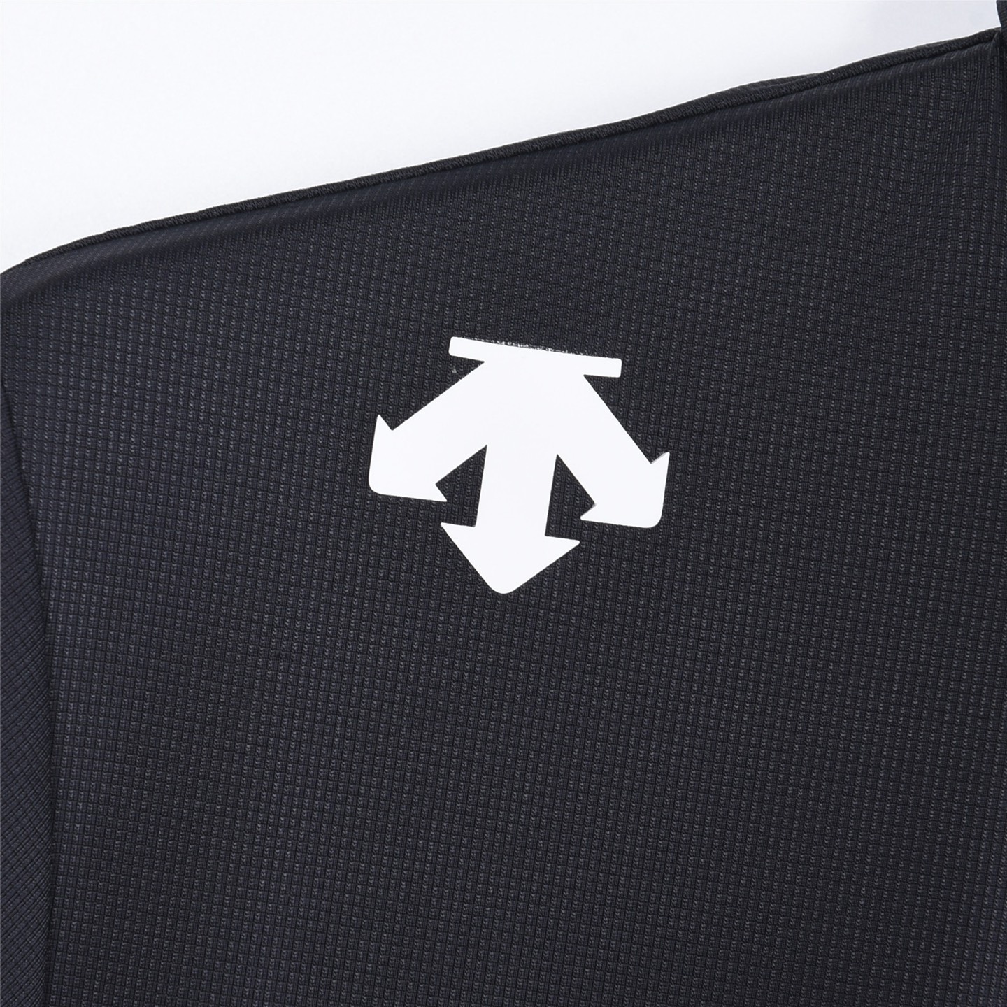 DESCENTE / 迪桑特 华夫格冰丝棉无痕速干polo短袖 黑色