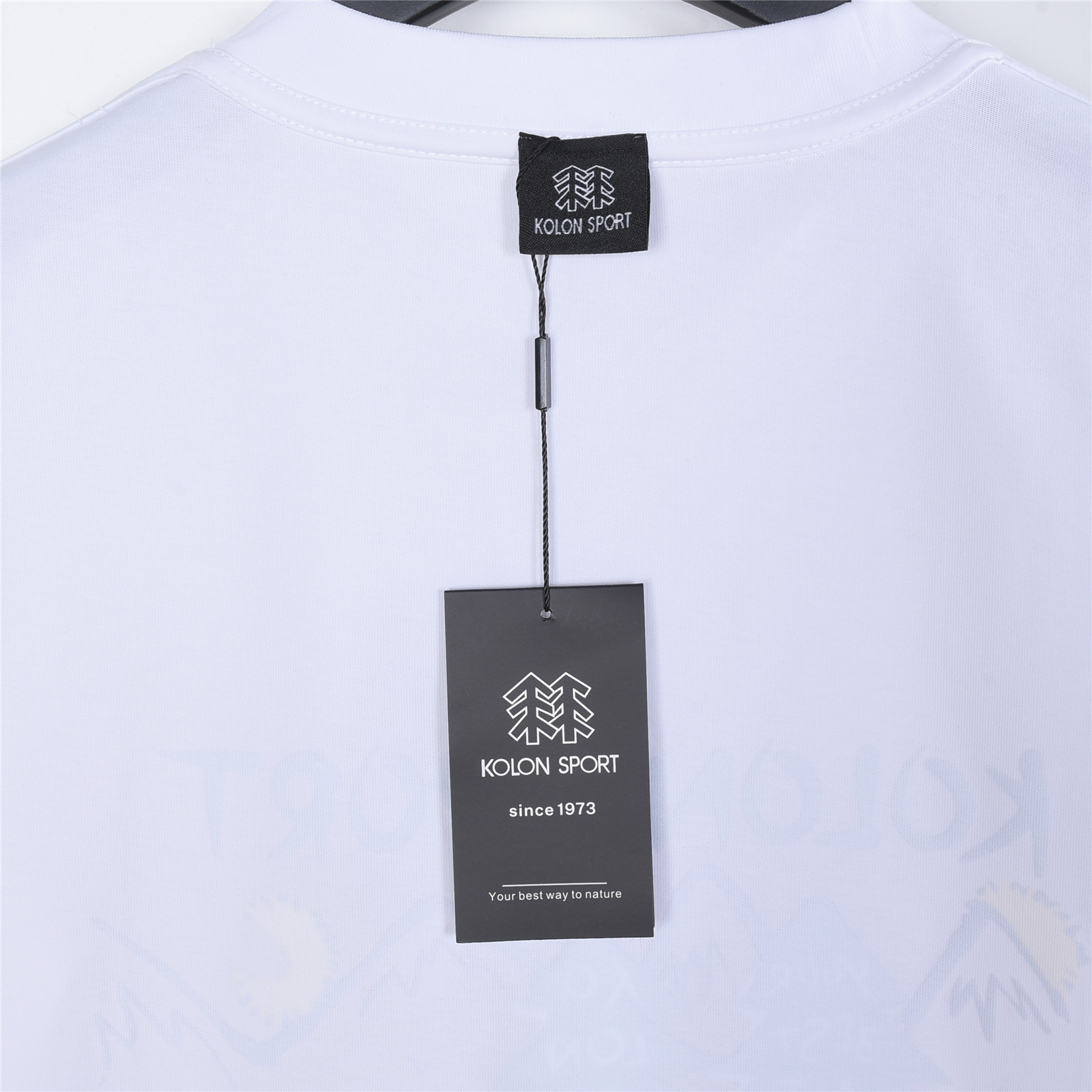KOLONSPORT/可隆 26新款印花 280克双纱纯棉短袖 白色 黑色