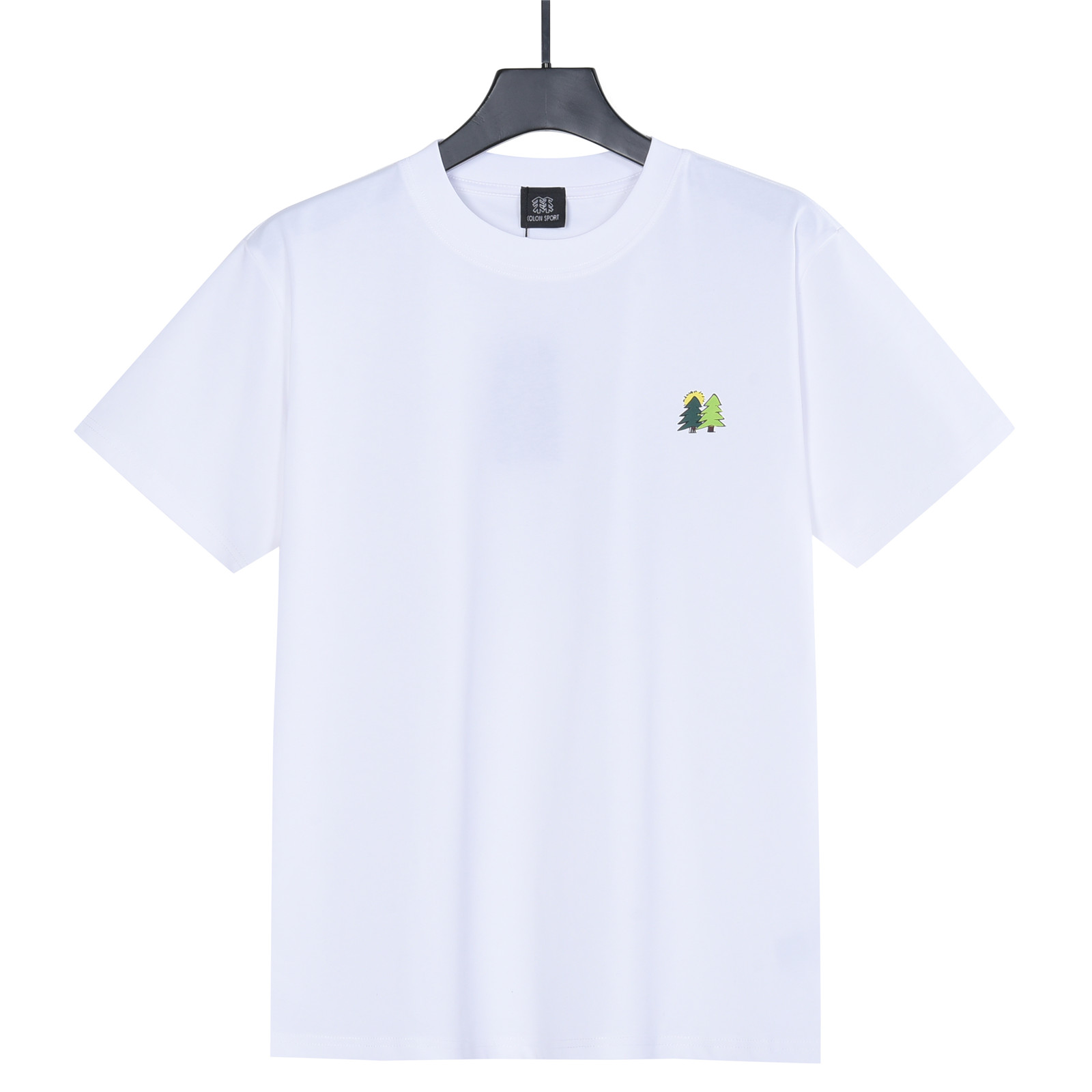 KOLONSPORT/可隆 26新款印花 280克双纱纯棉短袖 白色 黑色