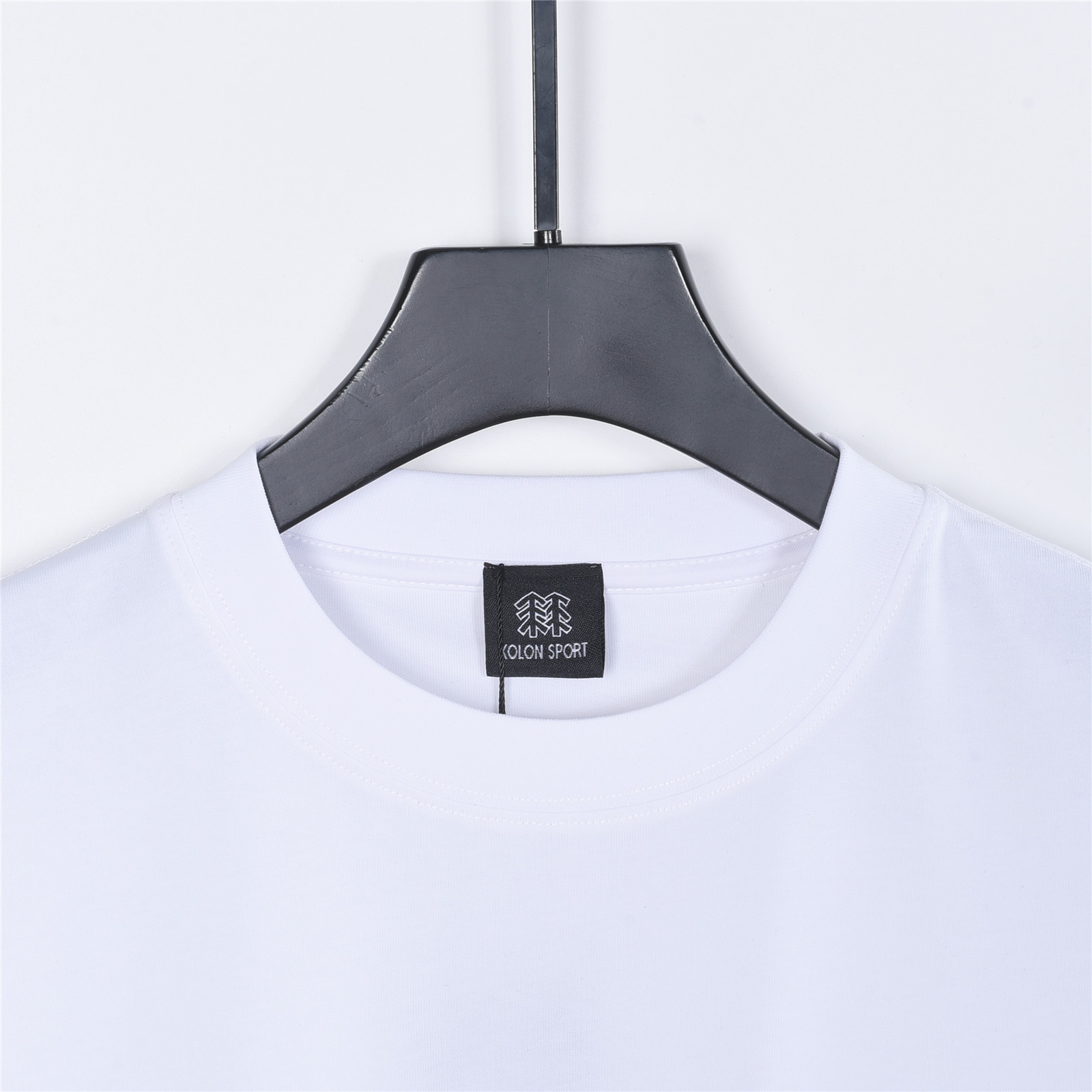 KOLONSPORT/可隆 26新款印花 280克双纱纯棉短袖 白色 黑色