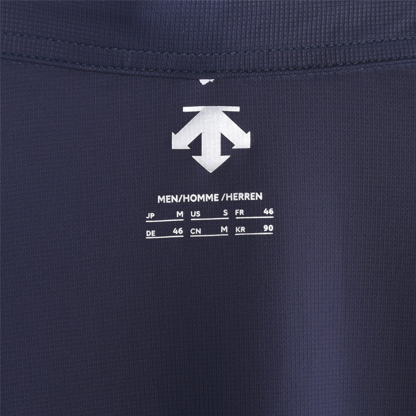 新增配色 DESCENTE / 迪桑特 华夫格冰丝棉无痕速干polo短袖 宝蓝色