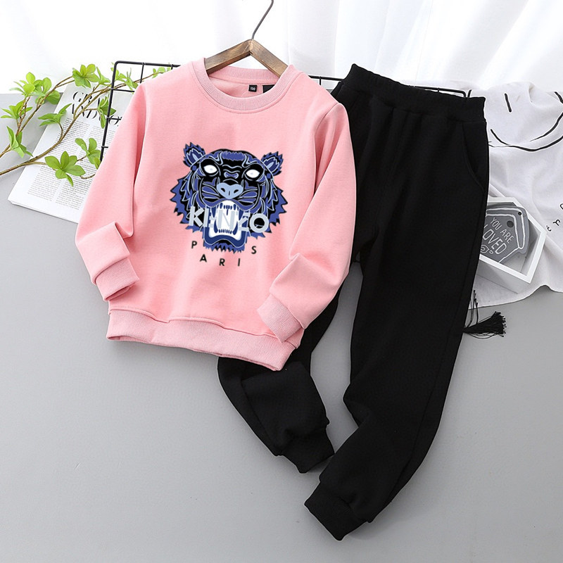 Two pairs of velvet children warmed up in the fall and winter leisure campaign Size: 110-170 - 图片 2
