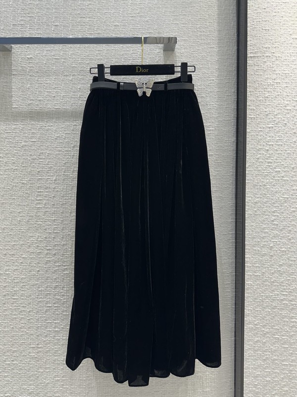 Dior Clothing Skirts Black Silk Spring Collection