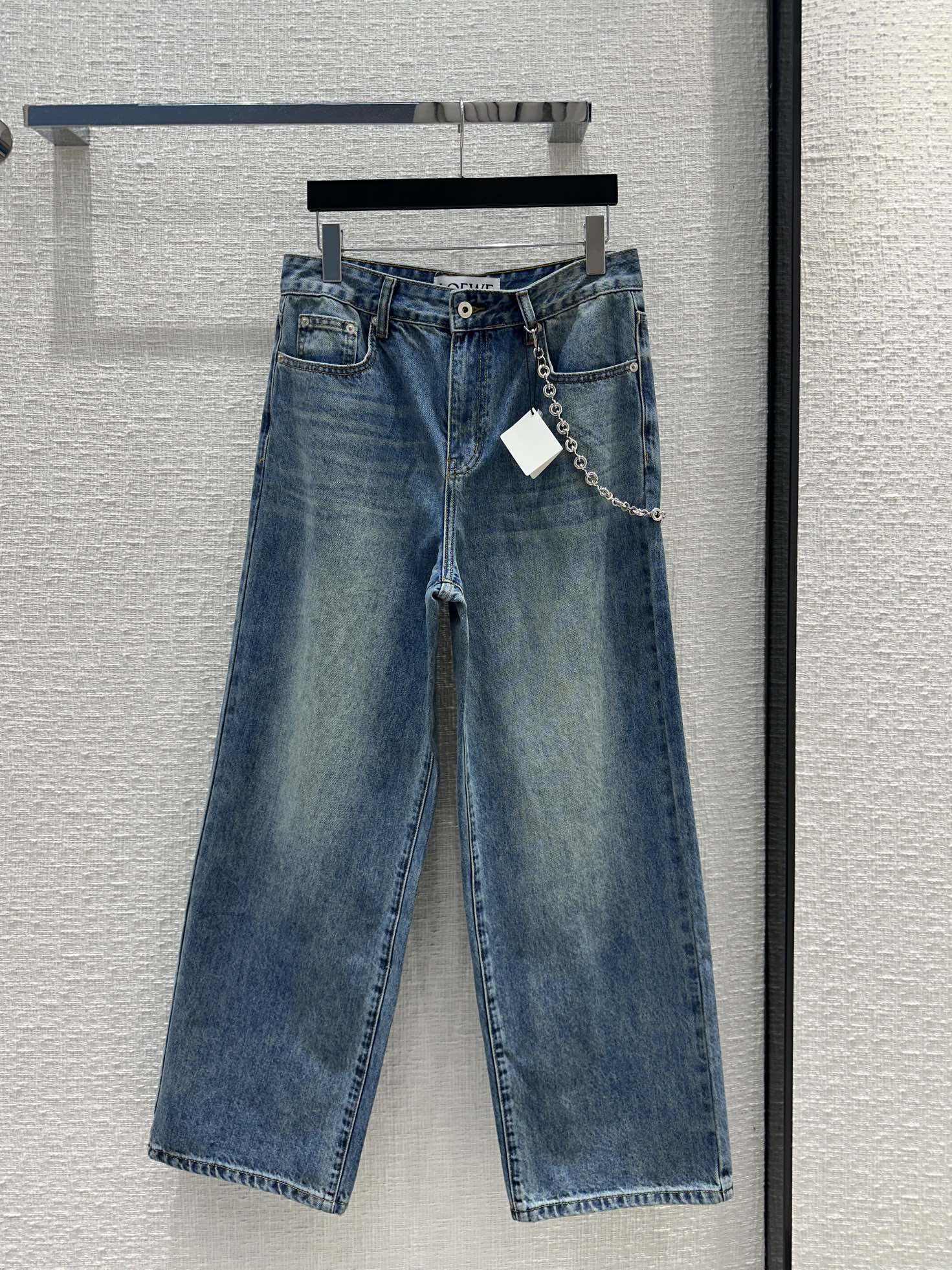 Loewe Clothing Jeans Denim Spring Collection Vintage Chains