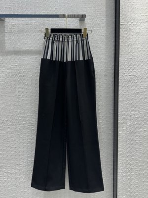 Fendi Clothing Pants & Trousers Black White Fall/Winter Collection Vintage