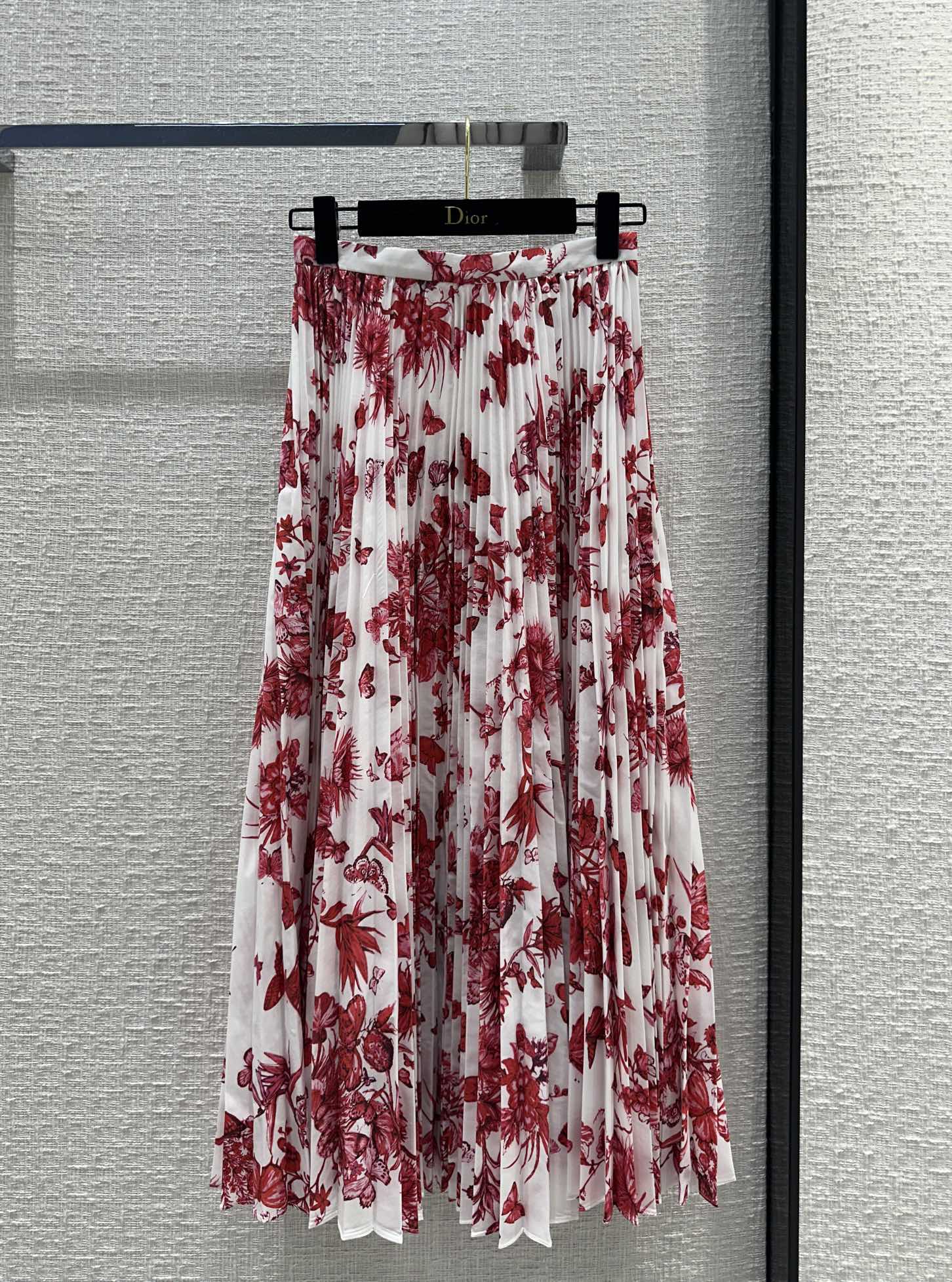 Dior Clothing Skirts Red Printing Spring Collection