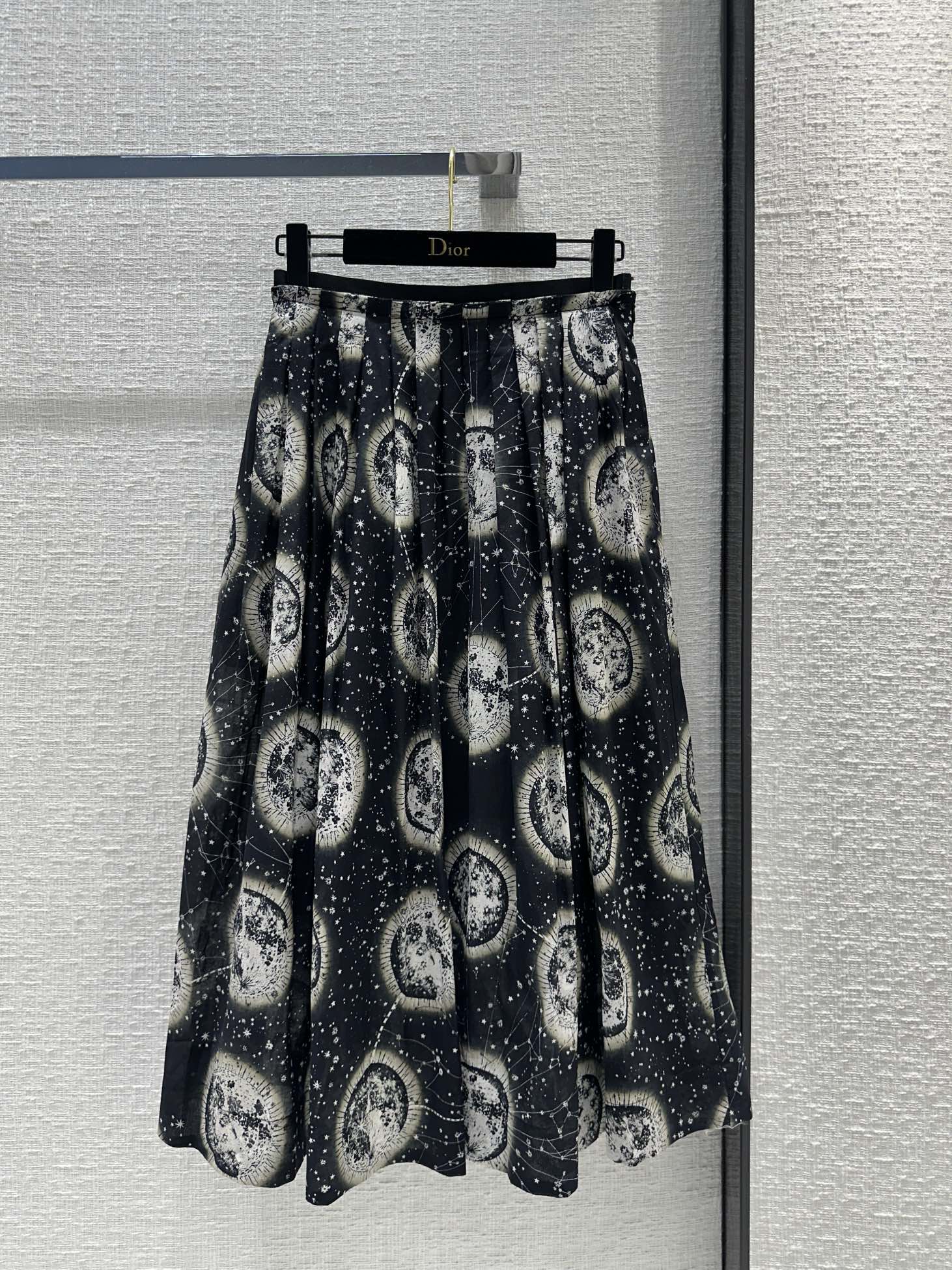 Dior Clothing Skirts Black Printing Cotton Spring Collection