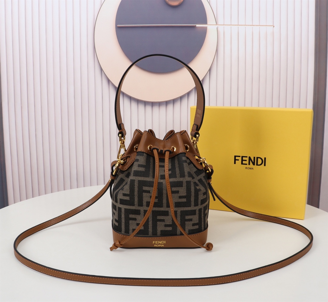 Fendi Mon Tresor sacs Sac Seau Or Mini