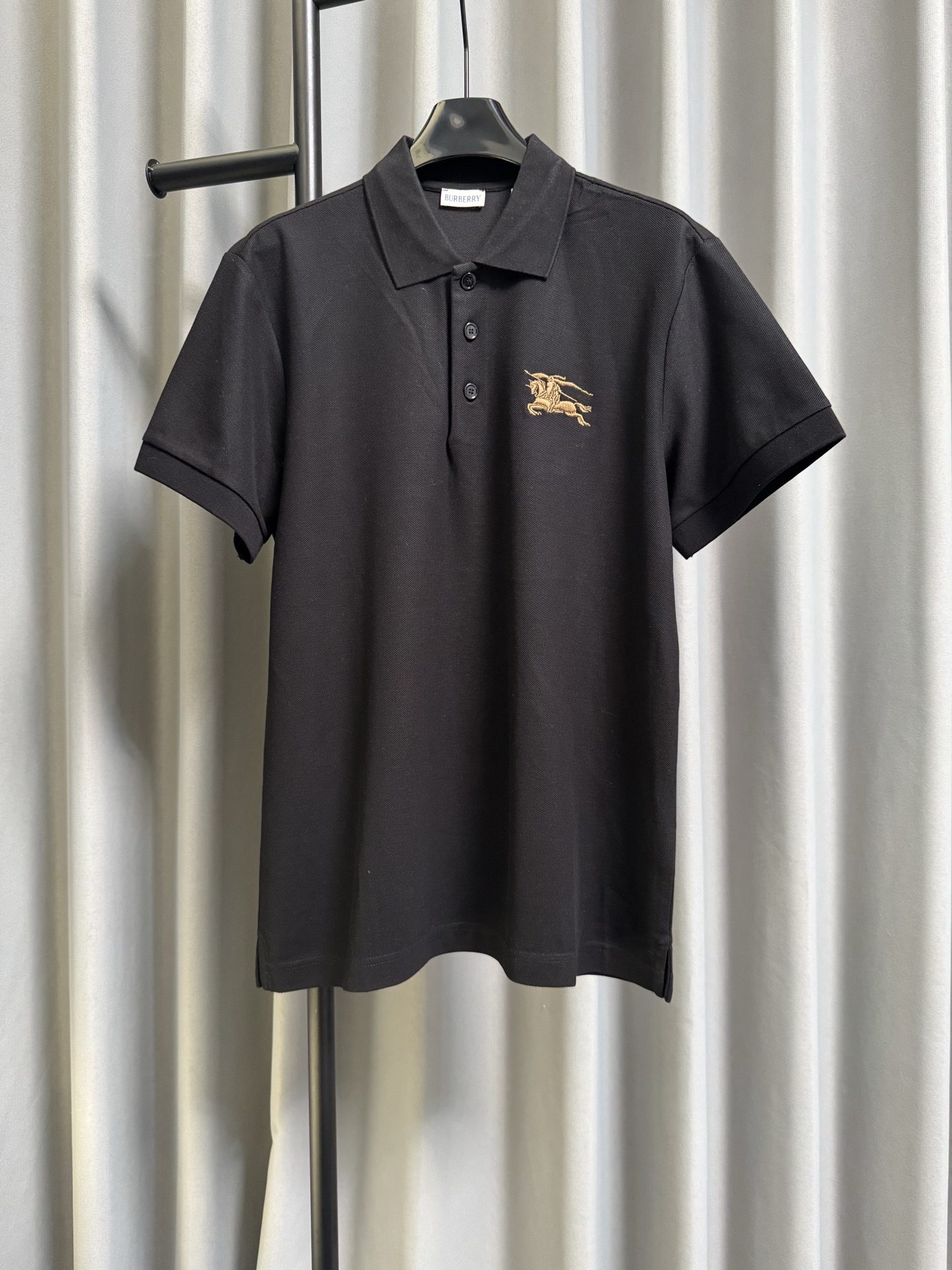P160 [Réplica de alta gama] Polo de manga corta con bordado de caballero caballo de guerra clásico Burberry/burberry 26…