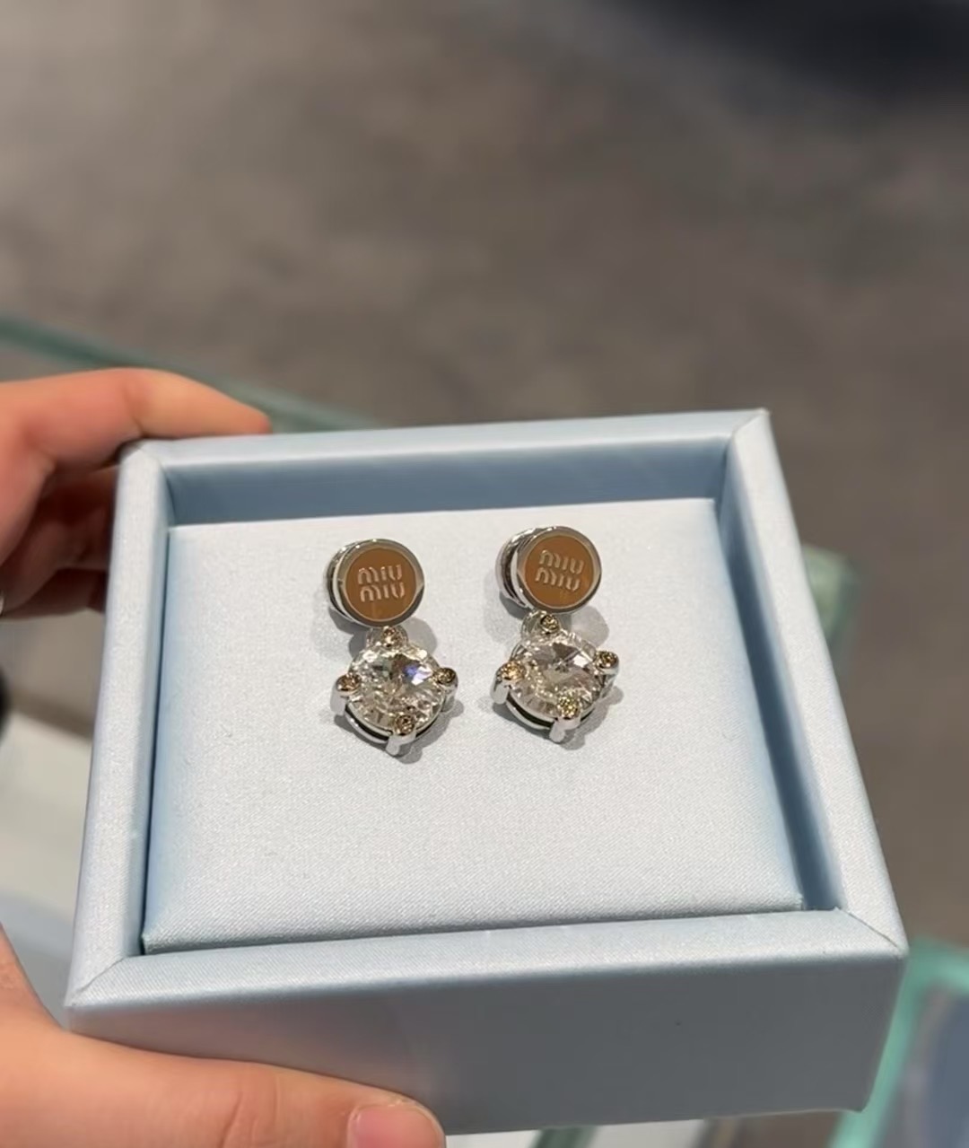 赵今麦同款miu耳钉🤎美拉德色系