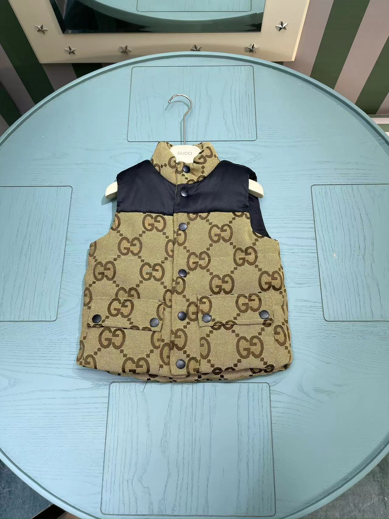 Gucci Clothing Coats & Jackets Waistcoats Kids Unisex Cotton Fall/Winter Collection Fashion