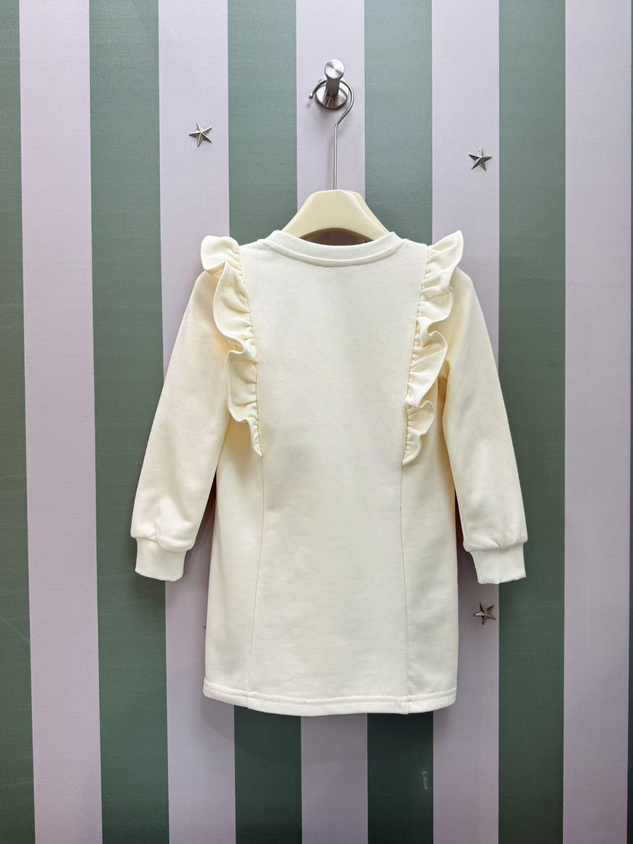 2025 AW New Girl’s Long-sleeved Dress: High-quality Cotton, Cute Design, Various Sizes - 图片 4