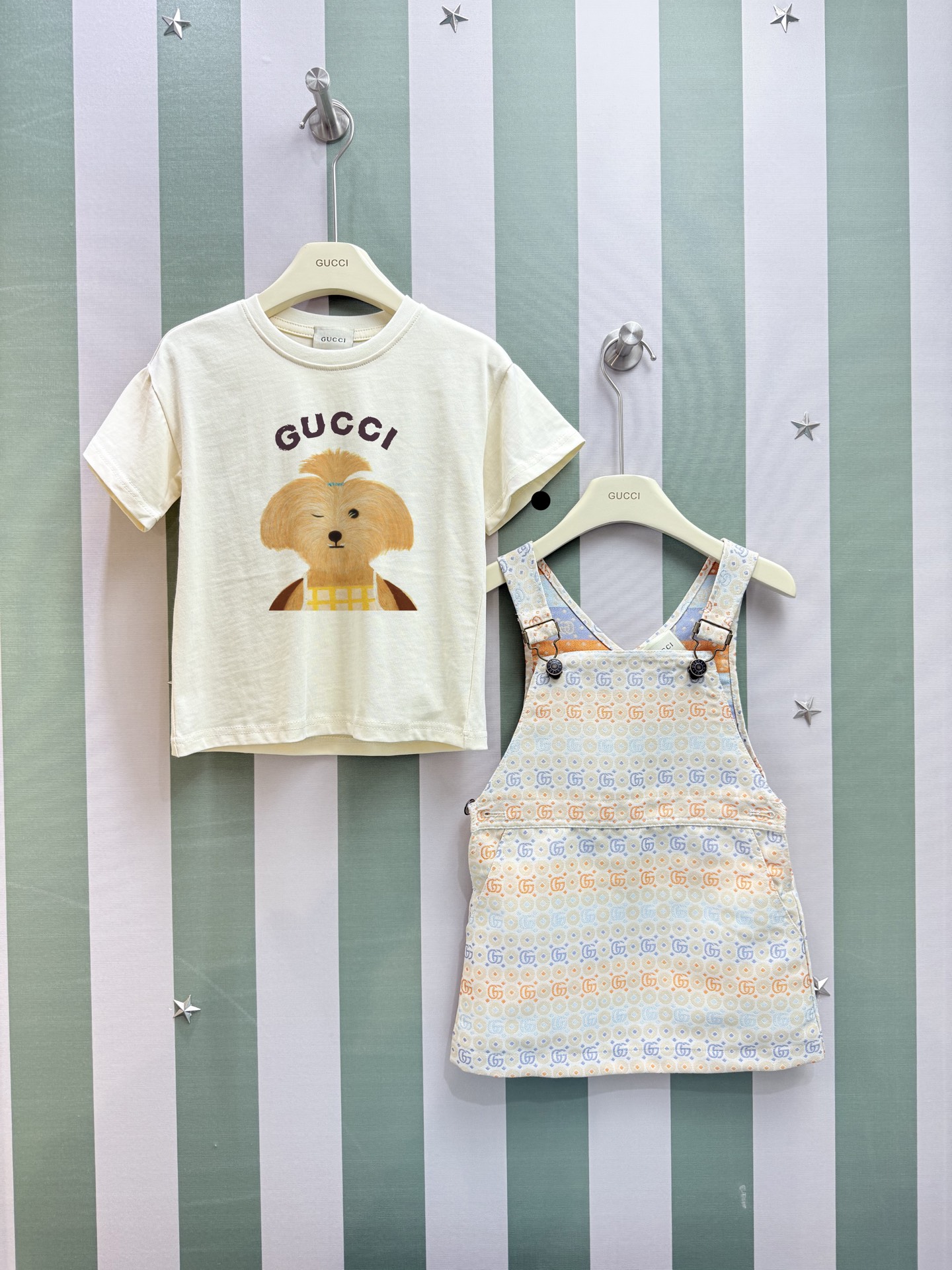 High-Level GPS 2024SS T-shirt Dress Combo with Original Button – $520 - 图片 2