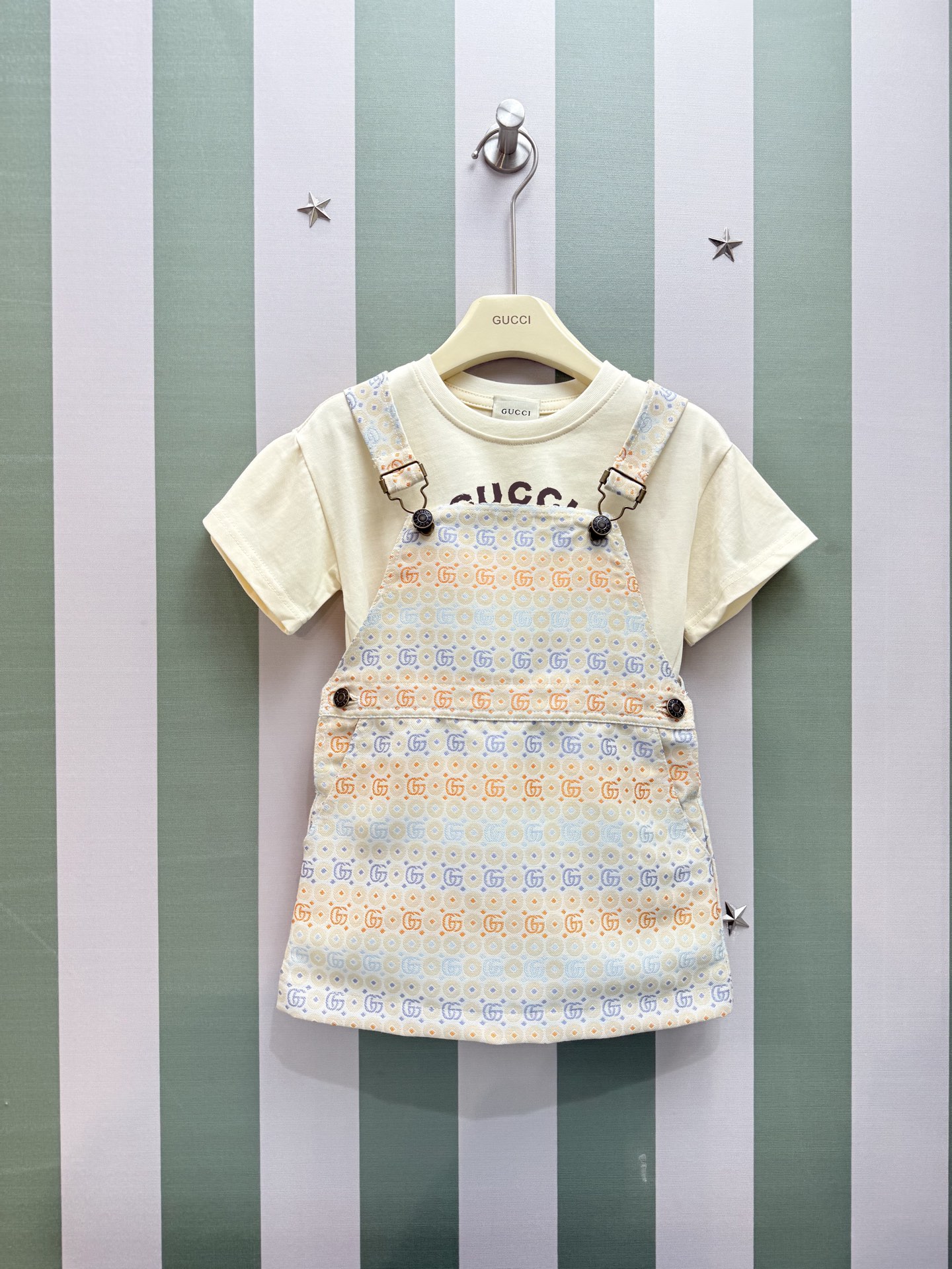 High-Level GPS 2024SS T-shirt Dress Combo with Original Button – $520 - 图片 3