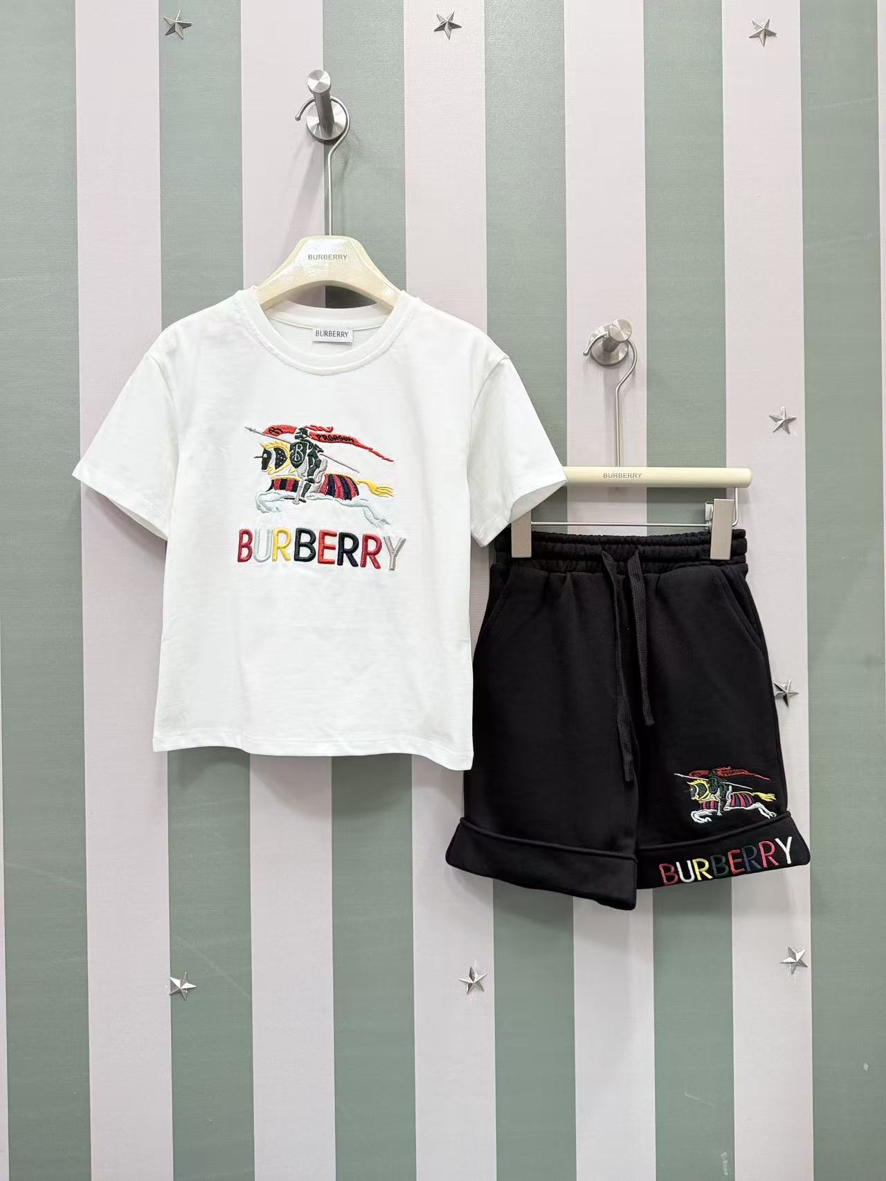 Precio de volumen @175, sin descuento. Nuevo 2026SS, conjunto de verano para niños de BBR, manga corta, de alta gama. D…