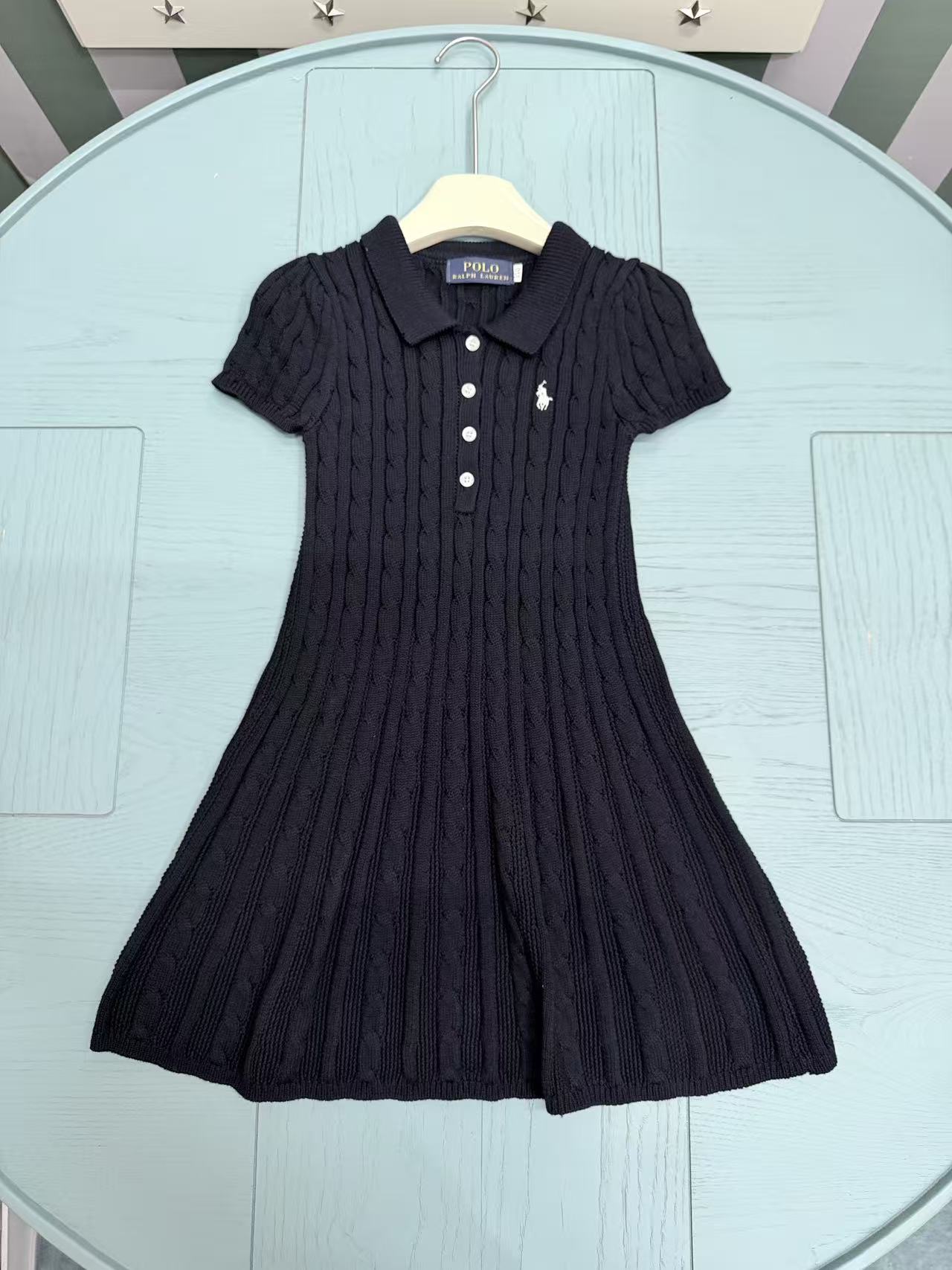 Precio de volumen @158 sin descuento ~ Alta calidad 🆕🆕26SS RL POLO vestido de punto de algodón nuevo de principios de…