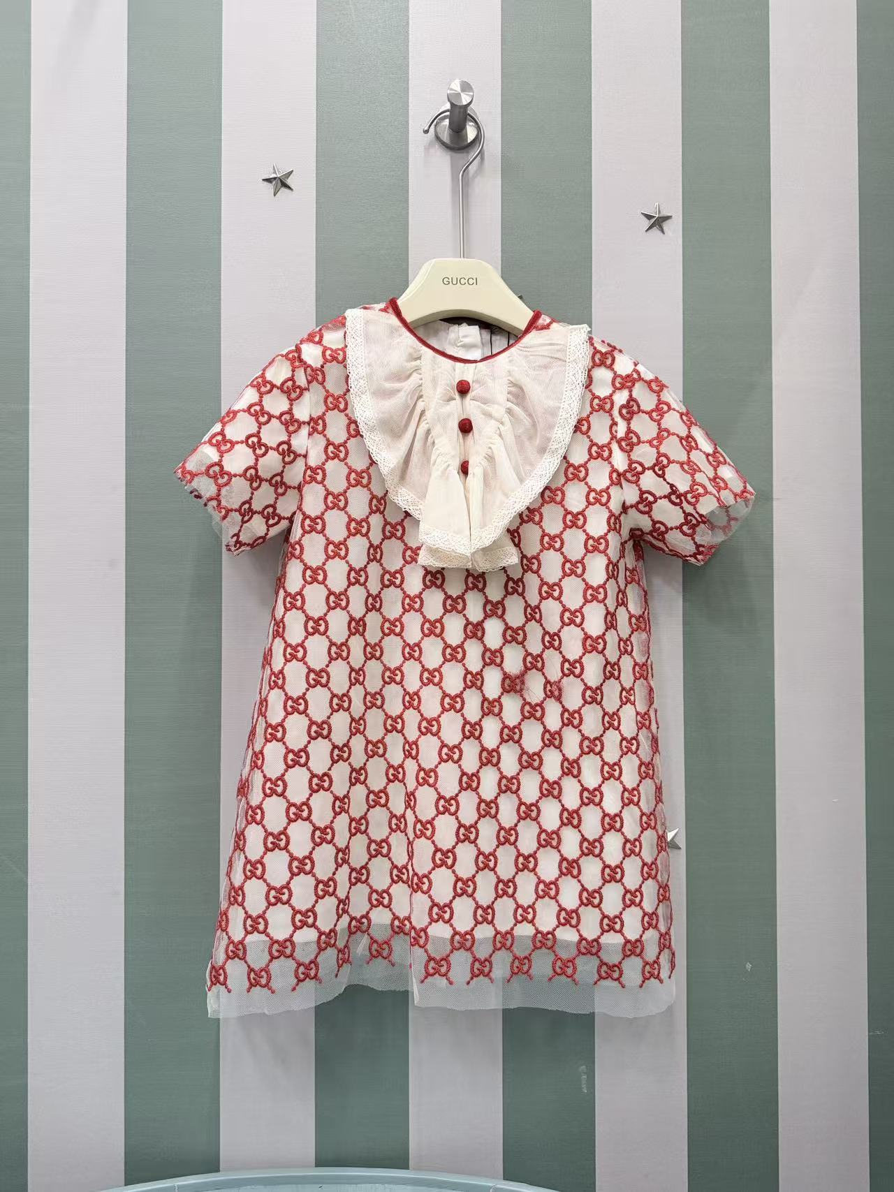Precio de volumen @228 sin descuento～ Versión correcta 🆕🆕2026SS Vestido de verano de alta costura para niñas GG*i, cu…