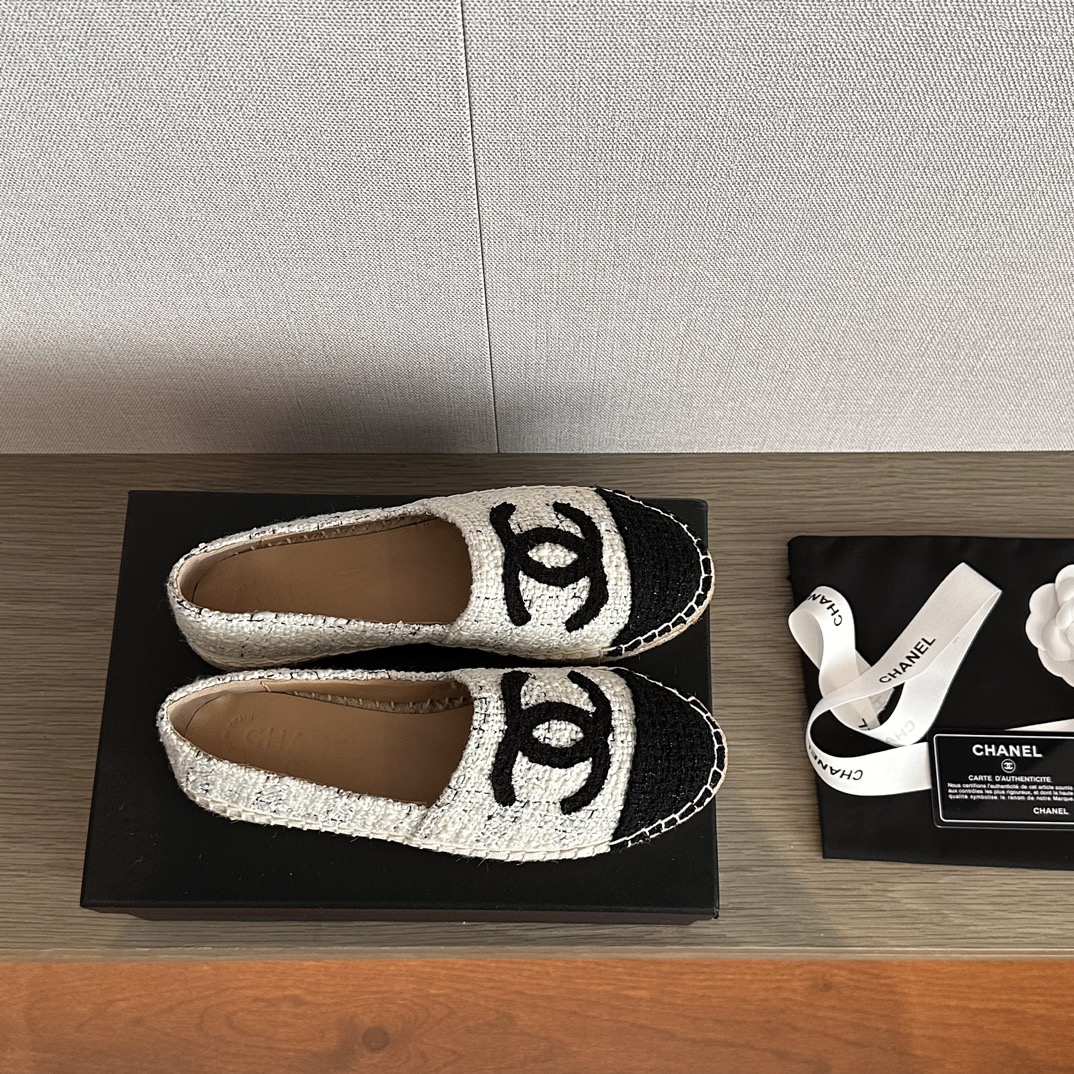 p200 ◾️Zapatos de pescador Chane*Xiaoxiang✔️-Blanco➕Negro Zapatos de pescador de nuevo color, color súper hermoso, sabo…
