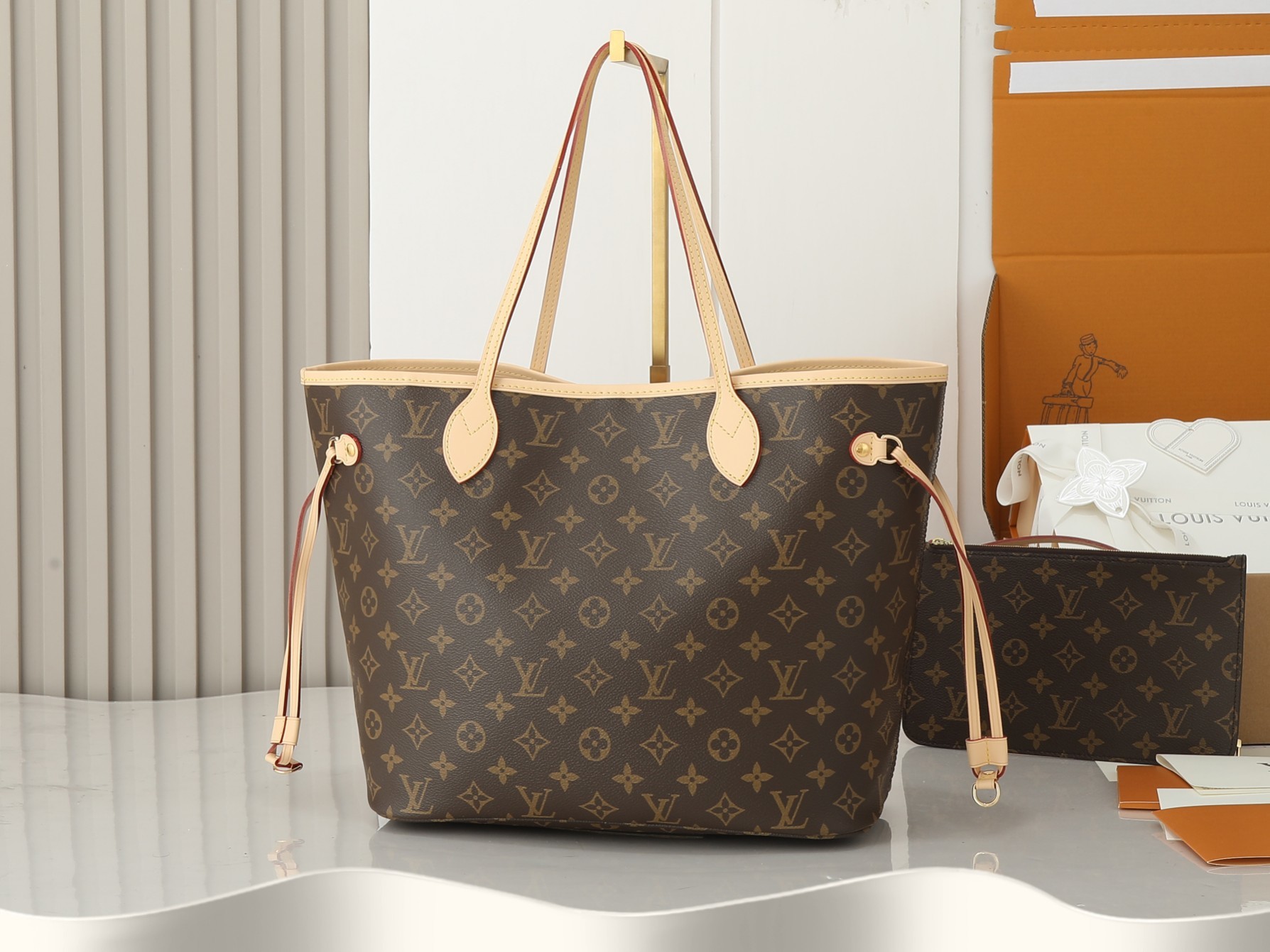 ‼️变码芯片版!顶级原单、加强版‼️ NEVERFULL 中号手袋本款 Neverfull 中号手袋结合