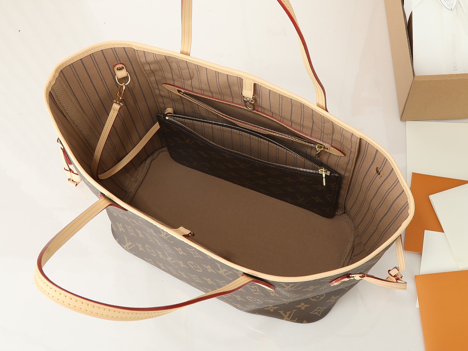 ‼️变码芯片版!顶级原单、加强版‼️ NEVERFULL 中号手袋本款 Neverfull 中号手袋结合