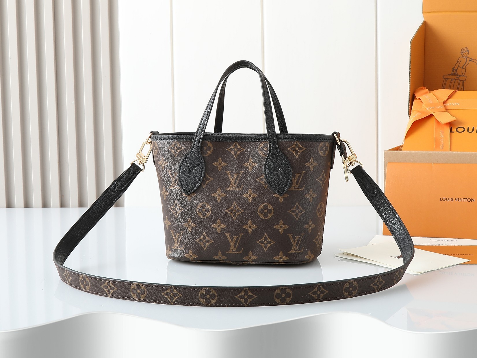 👉变码芯片版‼️顶级原单,加强版‼️【独家实拍 M12099黑 】Neverfull Bandouliè