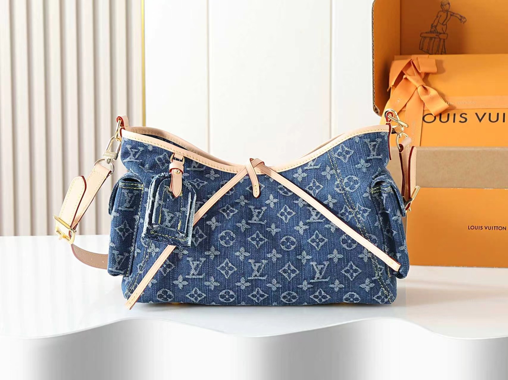 【163C01动态芯片】‼️顶级原单、加强版‼️Carryall Cargo 小号手袋出自 Denim 【163C01动态芯片】‼️顶级原单、加强版‼️Carryall Cargo 小号手袋出自 Denim