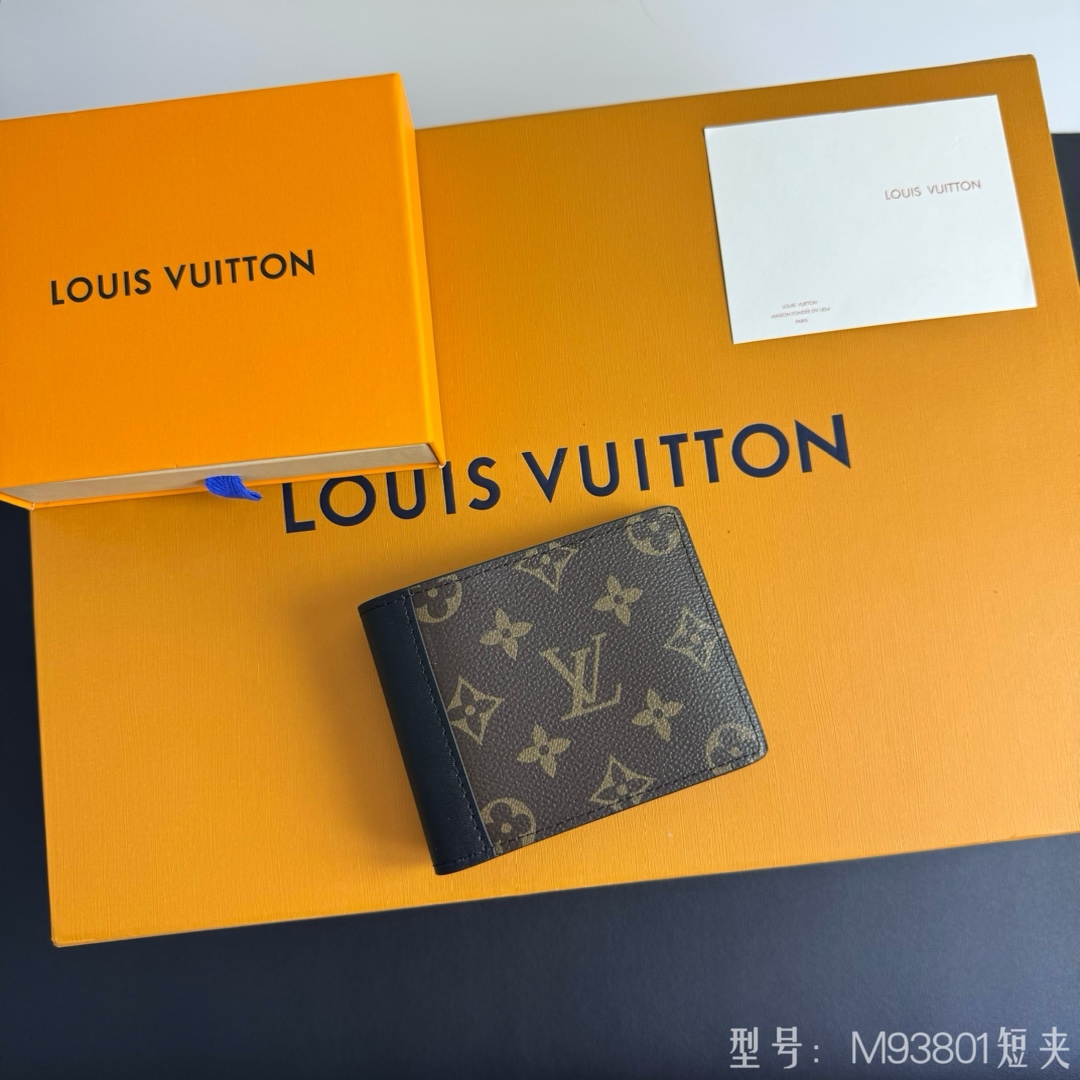 ルイ・ヴィトン タノン 財布 モノグラムマカッサー ブラックレザー