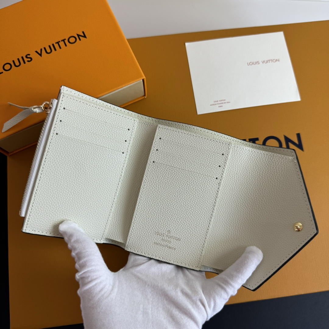 ルイ・ヴィトン Victorine財布 - 高品質モノグラムエンプレントレザー製