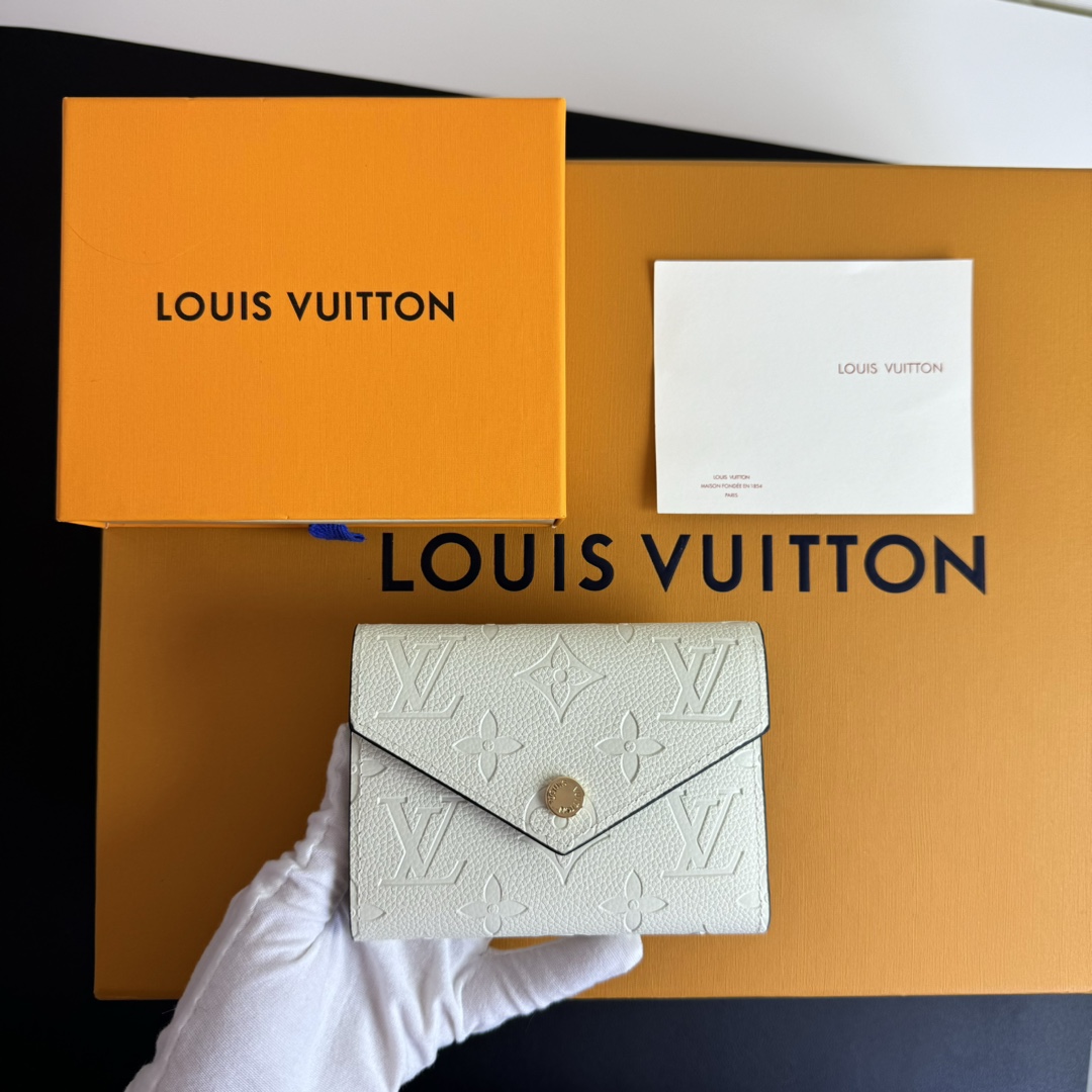 ルイ・ヴィトン Victorine財布 - 高品質モノグラムエンプレントレザー製