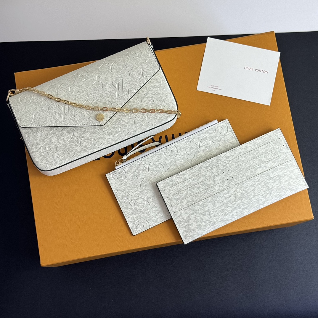 ルイ・ヴィトン Pochette Félicie チェーンバッグ モノグラムエンプラント