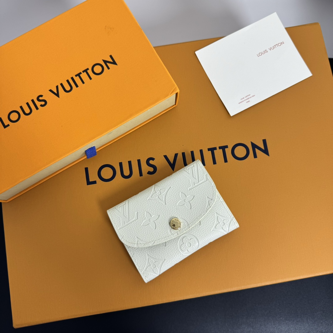 Louis Vuitton ポルトモネ ロザリ モノグラムレザーの財布