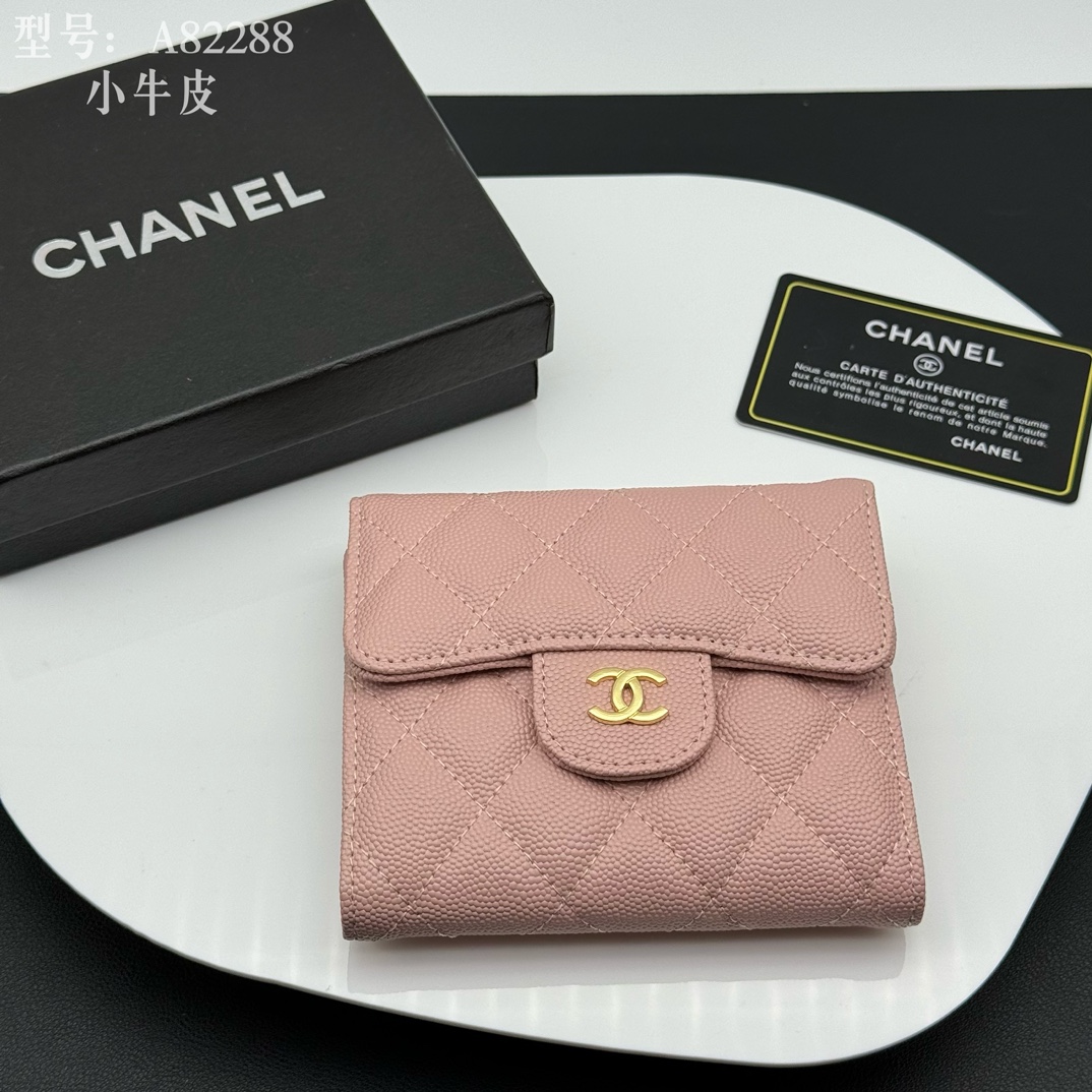 שאנל Chanel Classic Flap Bag ארנק ורוד A82288