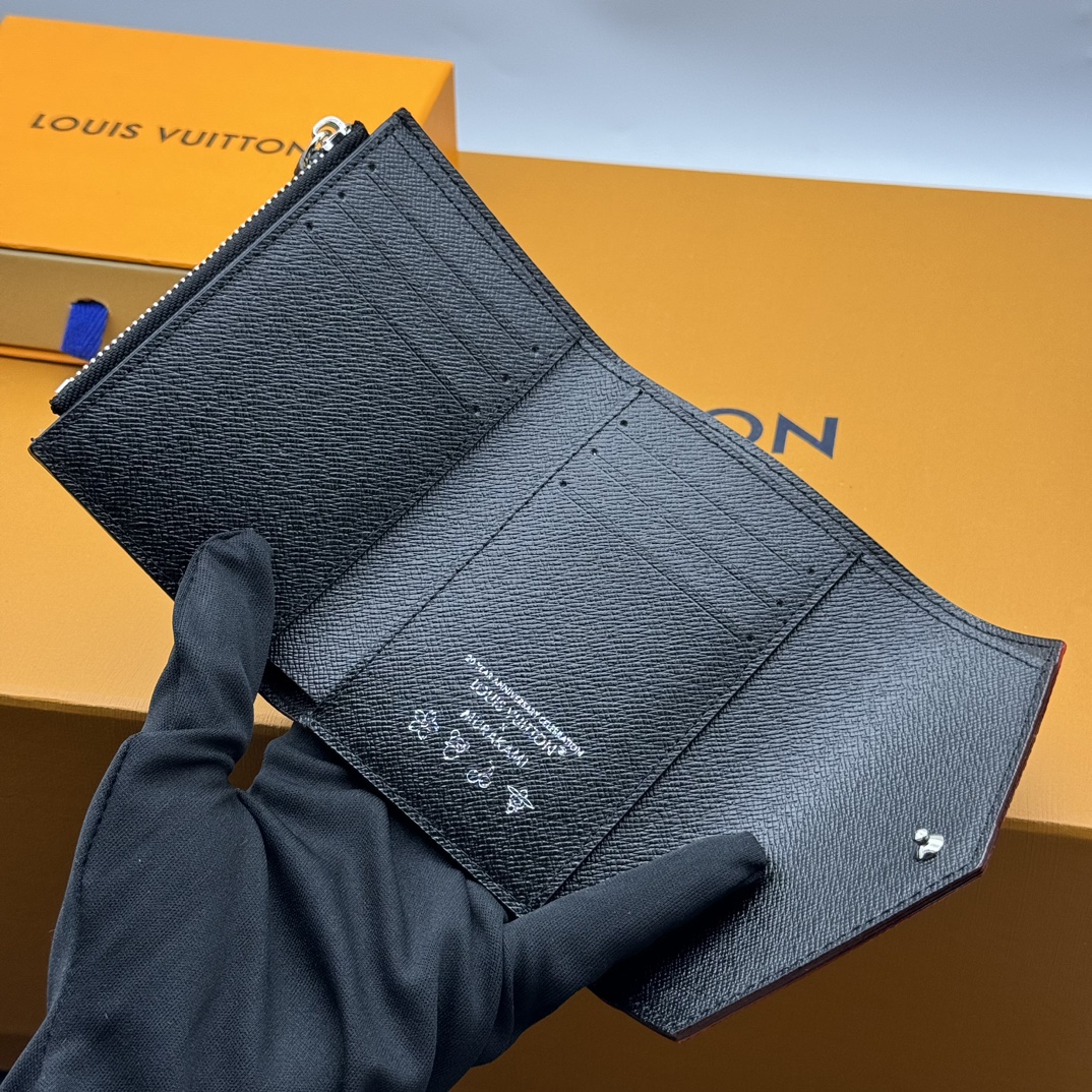 Louis Vuitton x Murakami Victorine財布 - 彩虹色のモノグラムデザイン