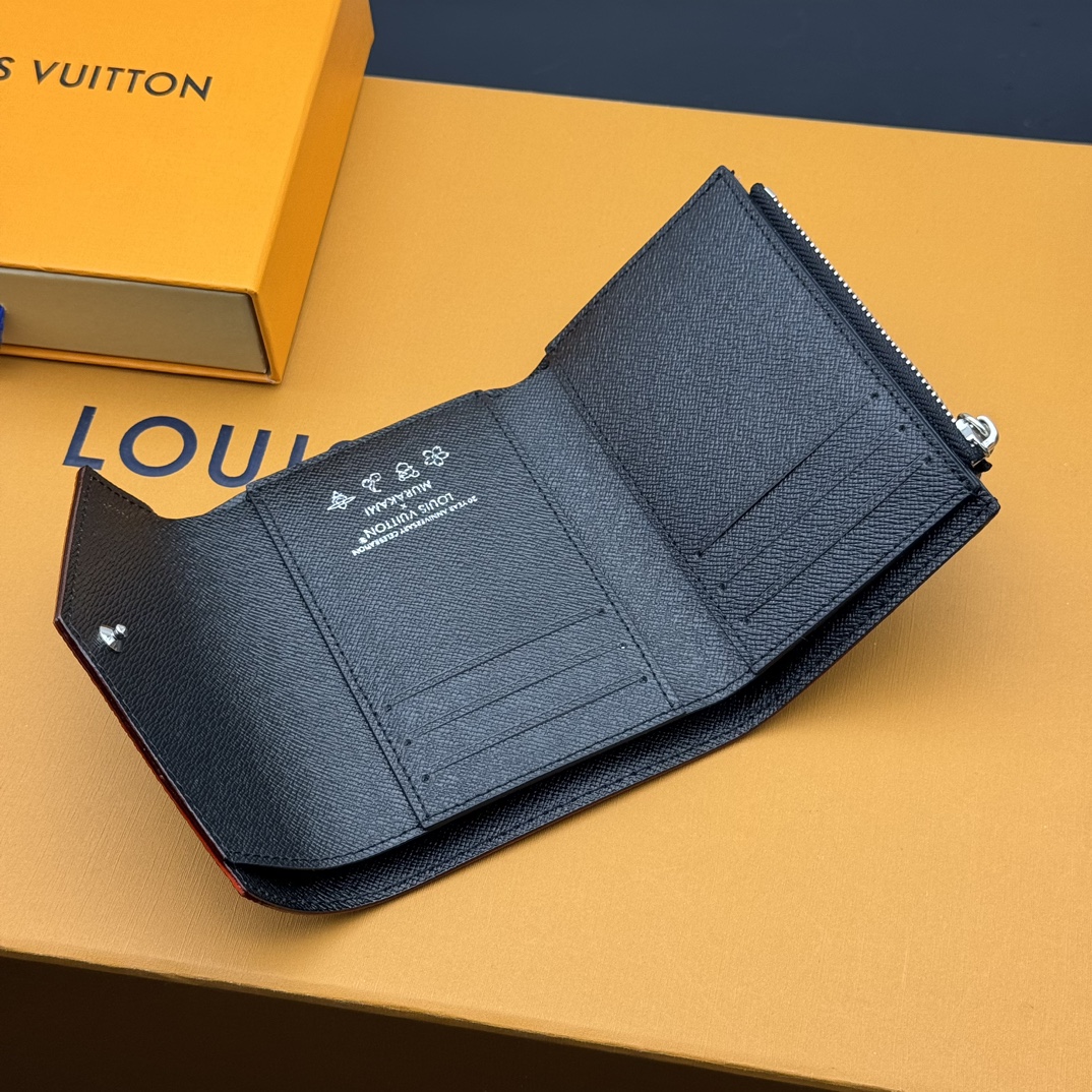 Louis Vuitton x Murakami Victorine財布 - 彩虹色のモノグラムデザイン