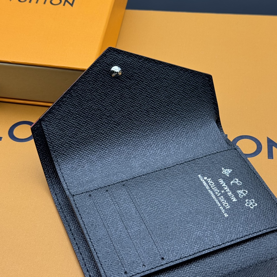 Louis Vuitton x Murakami Victorine財布 - 彩虹色のモノグラムデザイン