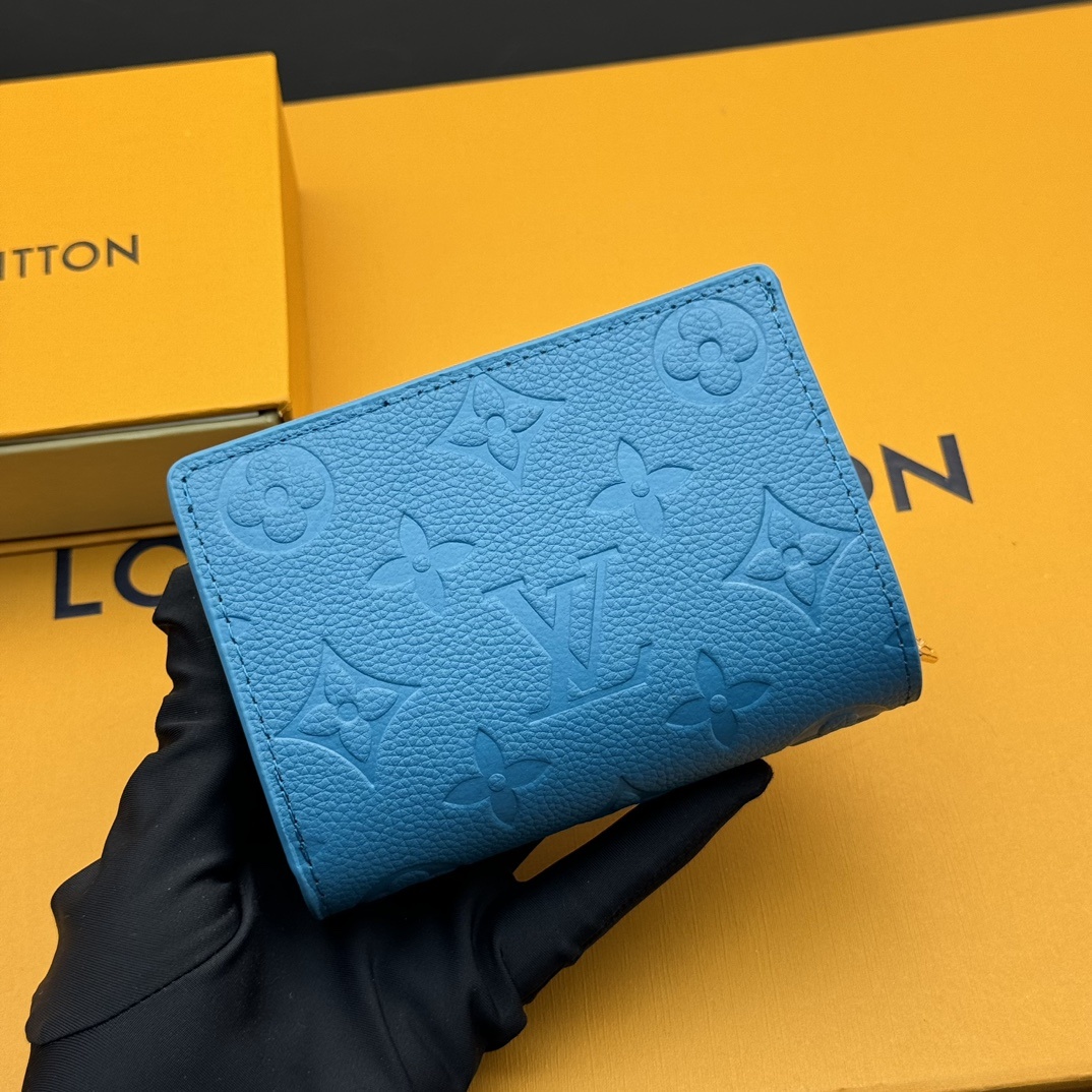 💎顶级原版 # 蓝色🇫🇷 村上隆合作系列 本款 Cléa 钱夹取材 Monogram Empreinte