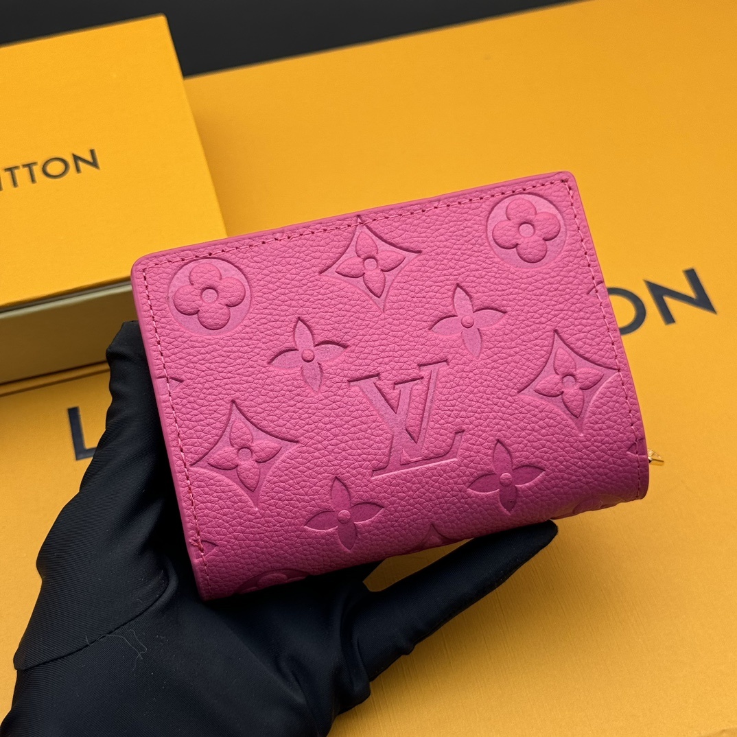 💎顶级原版 # 玫红🇫🇷 村上隆合作系列 本款 Cléa 钱夹取材 Monogram Empreinte