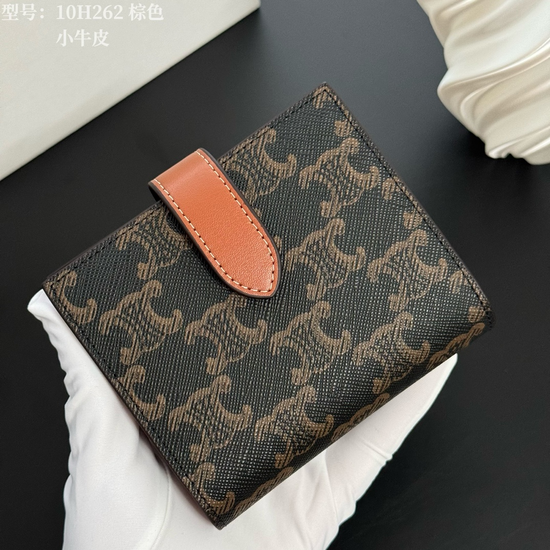 💎Top quality💖 with cowhide leather
𝗖𝗘𝗟𝗜𝗡𝗘 Arc de Triomphe ce Peugeot printed sheepskin strap wallet photo 4