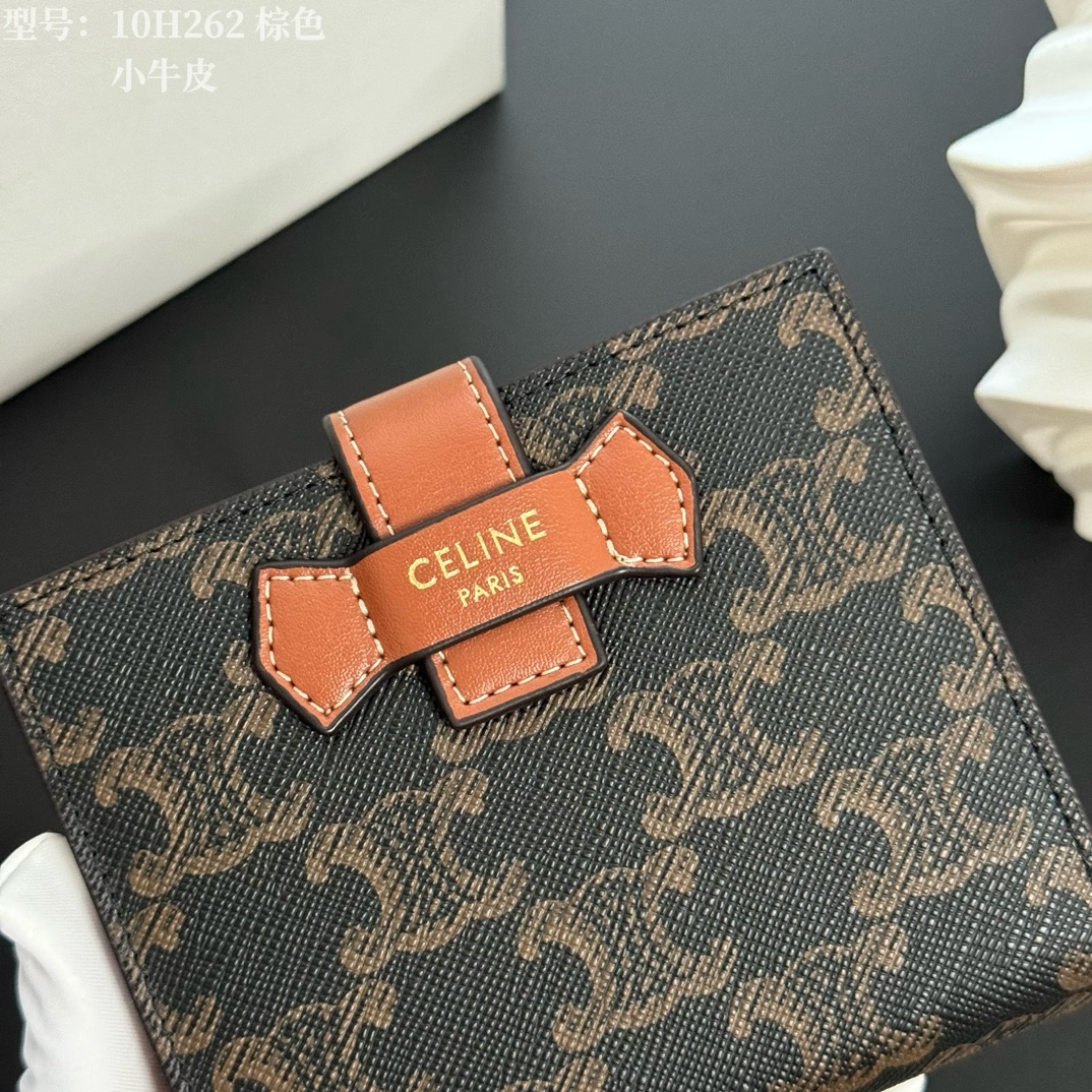 💎Top quality💖 with cowhide leather
𝗖𝗘𝗟𝗜𝗡𝗘 Arc de Triomphe ce Peugeot printed sheepskin strap wallet photo 5