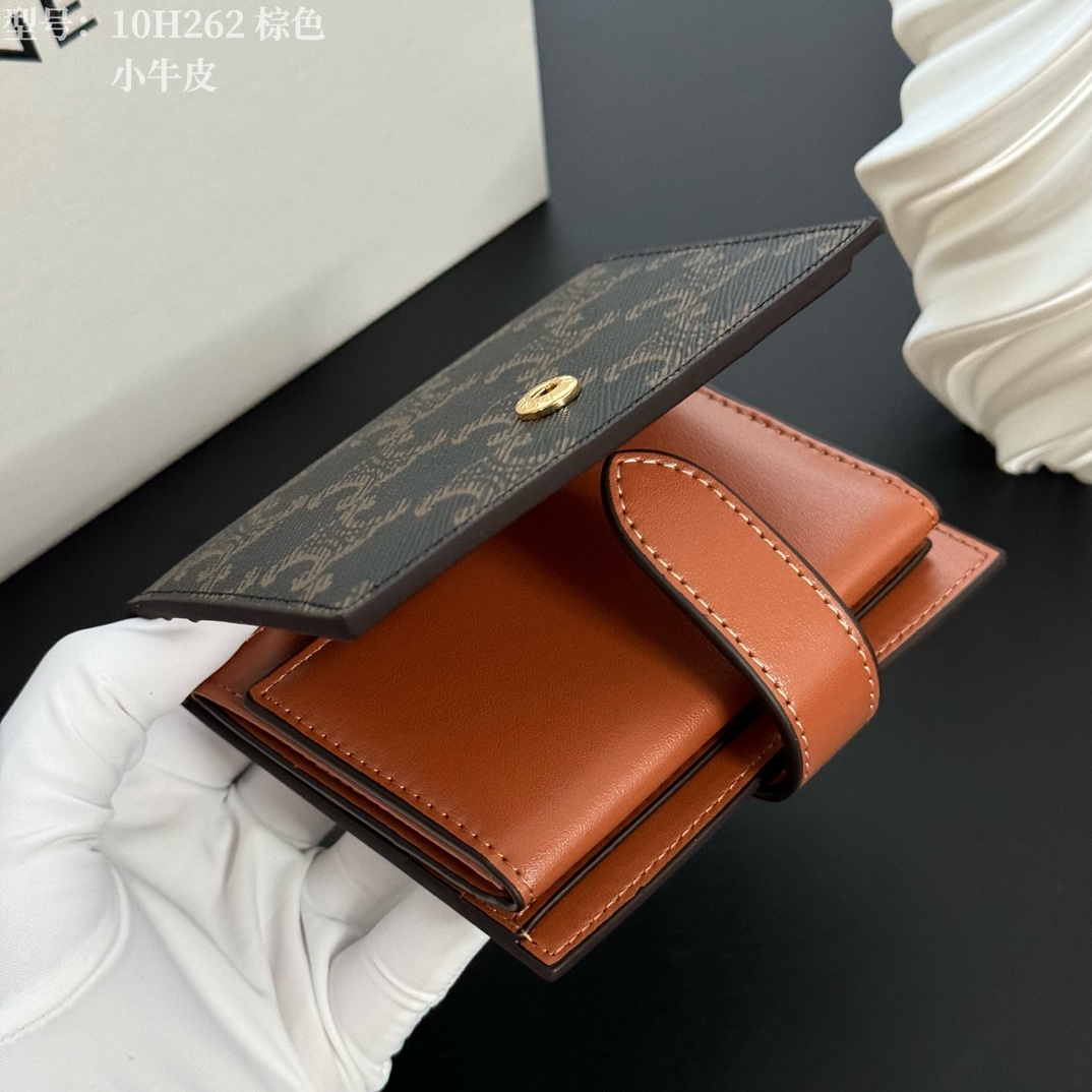 💎Top quality💖 with cowhide leather
𝗖𝗘𝗟𝗜𝗡𝗘 Arc de Triomphe ce Peugeot printed sheepskin strap wallet photo 8