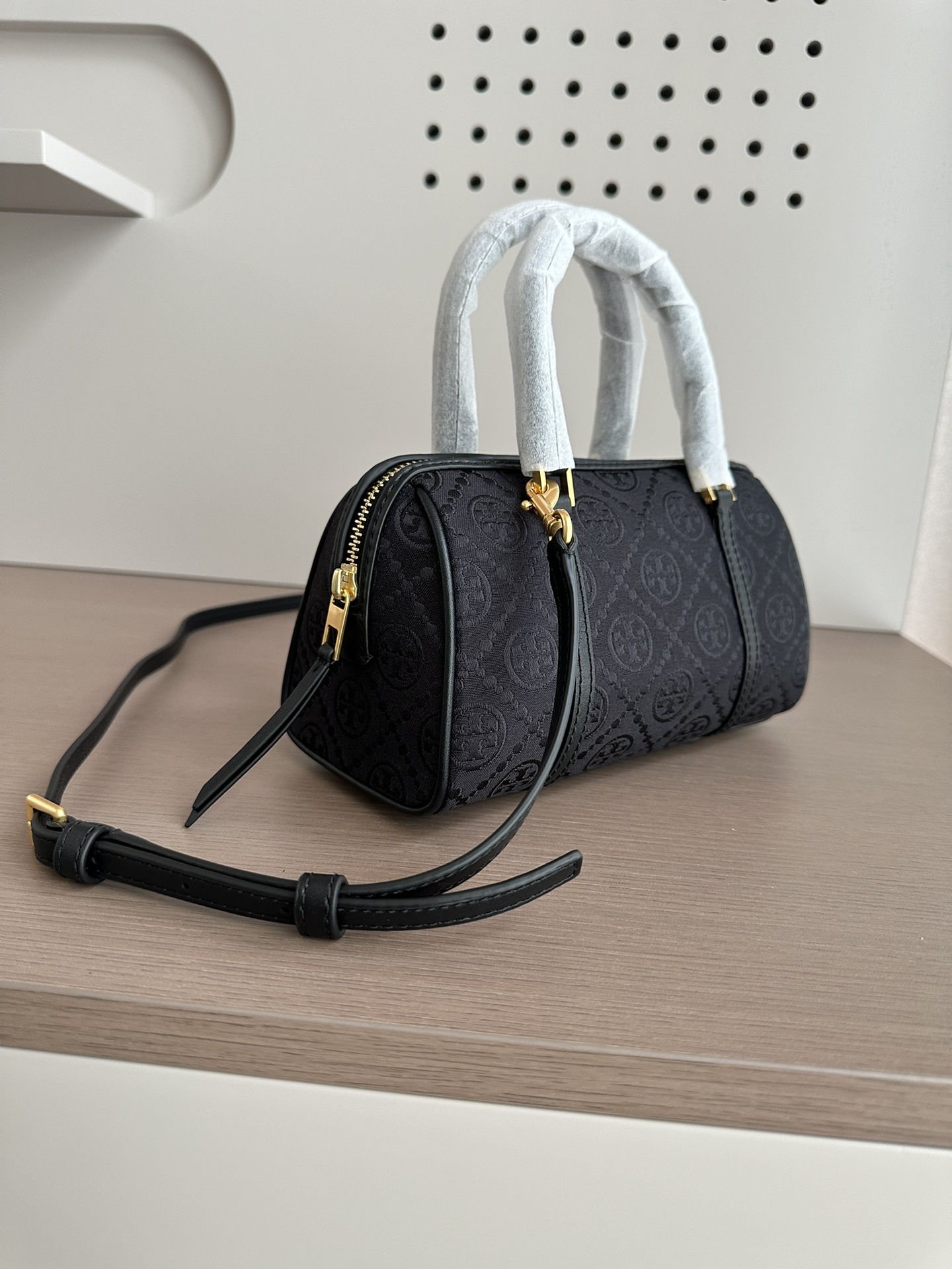 T Monogram Mini Barrel Bag - Comprehensive 3