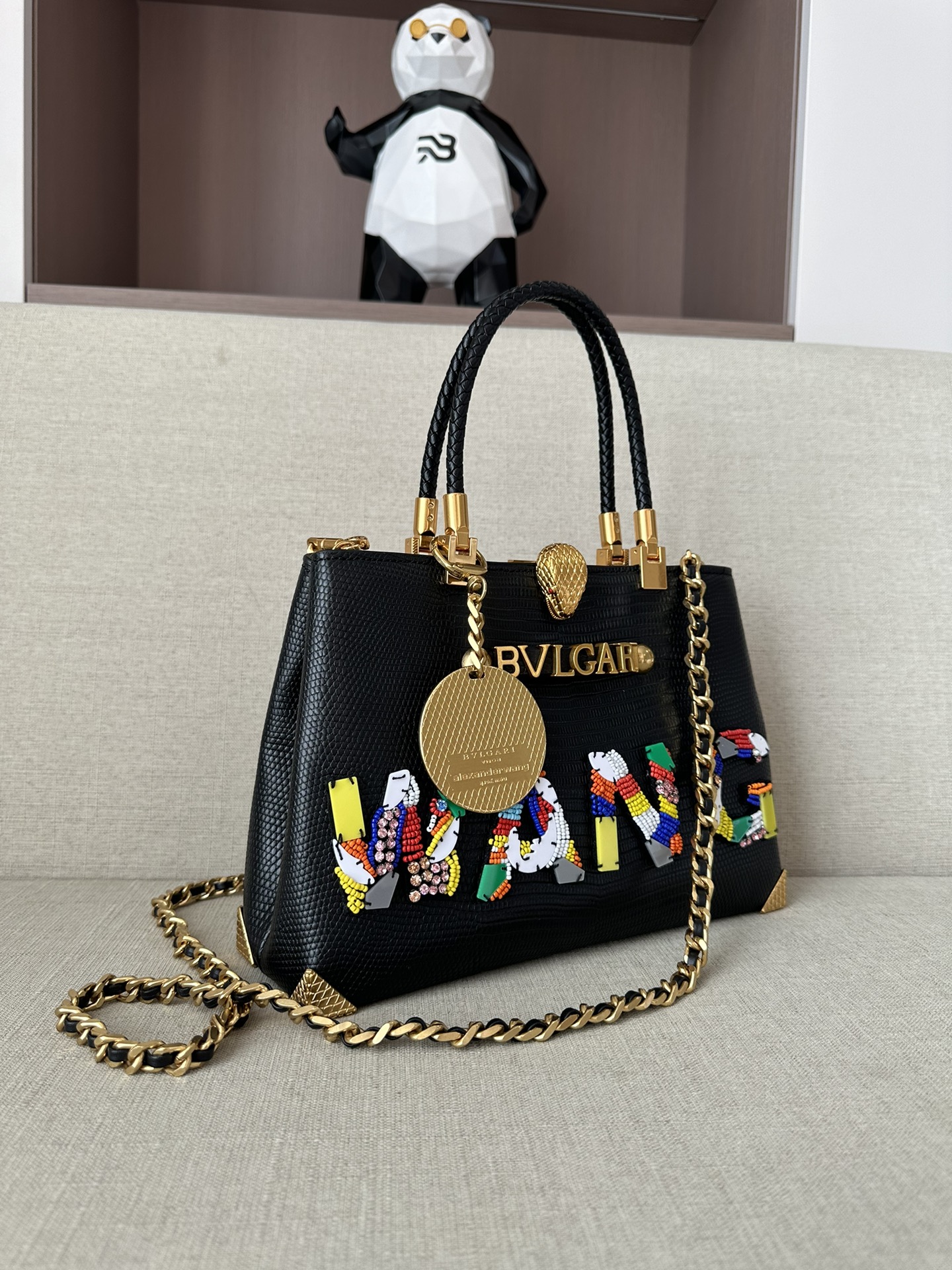 Lizard skin! alexanderwang is a collaboration between Alexander Wang and Bulgari! 100% authentic! The latest shoulder bag, handbag, crossbody bag